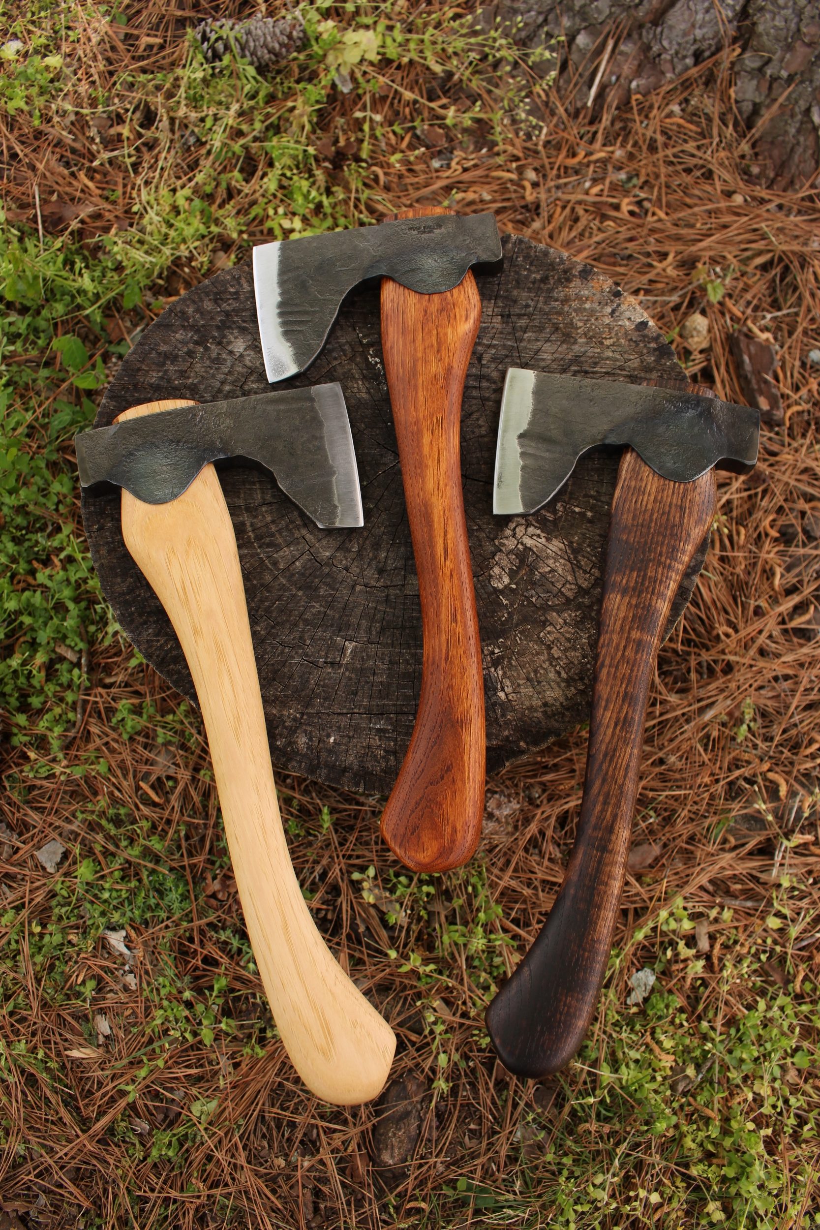 handmade, usa made, usa made axe, hatchet, chopping, wood chopping, outdoor, outdoorsman, survival, backwoodsman, hickory, axe made in amera, axes made in the usa, ike bullington, wolf valley forge, valley forge, pack axe, back packing, camping, trail axe, hunting axe, trappers axe, camp axe, bush axe, belt axe, pack axe, leather shoulder rig, chopping axe, leather axe carrier, shoulder sling for axe, Carpenter's Axe, New Wolf Valley Forge Axe Release, WVF