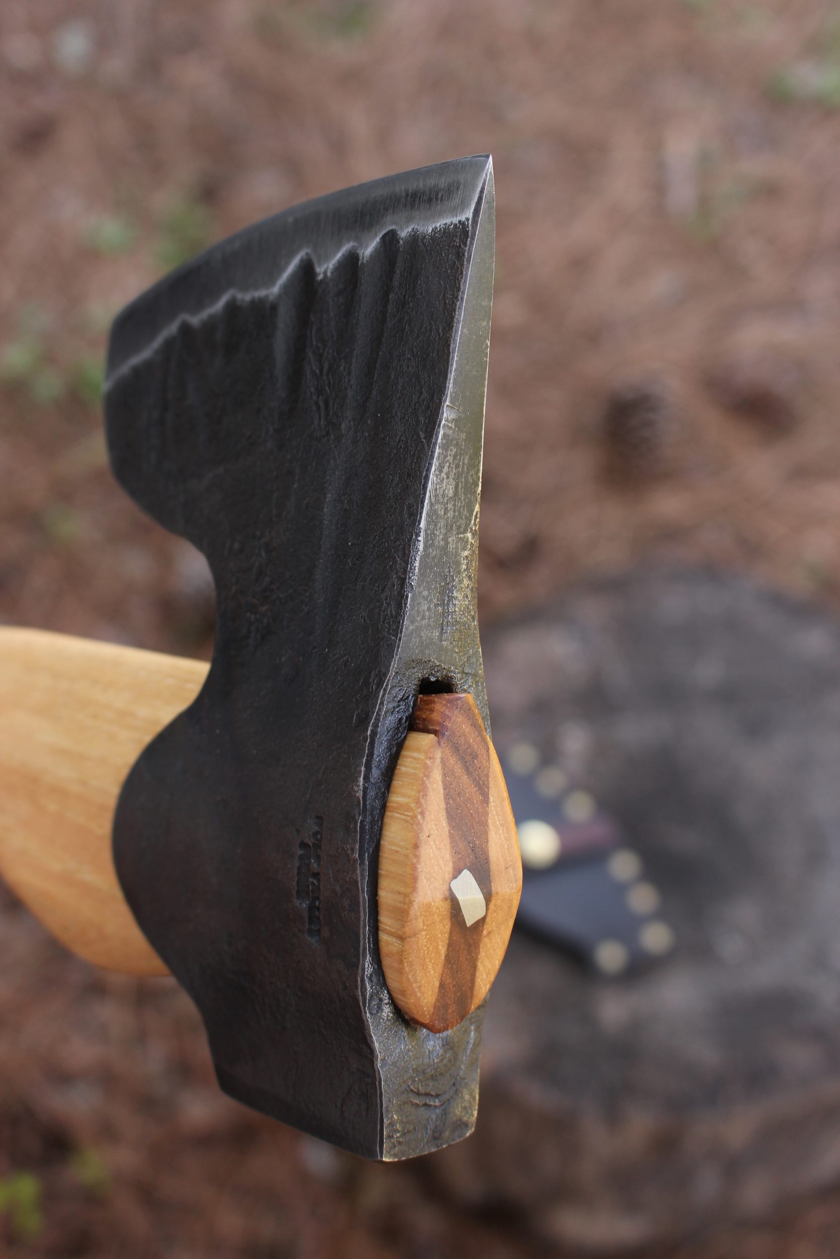 handmade, usa made, usa made axe, hatchet, chopping, wood chopping, outdoor, outdoorsman, survival, backwoodsman, hickory, axe made in amera, axes made in the usa, ike bullington, wolf valley forge, valley forge, pack axe, back packing, camping, trail axe, hunting axe, trappers axe, camp axe, bush axe, belt axe, pack axe, leather shoulder rig, chopping axe, leather axe carrier, shoulder sling for axe, Carpenter's Axe, New Wolf Valley Forge Axe Release, WVF