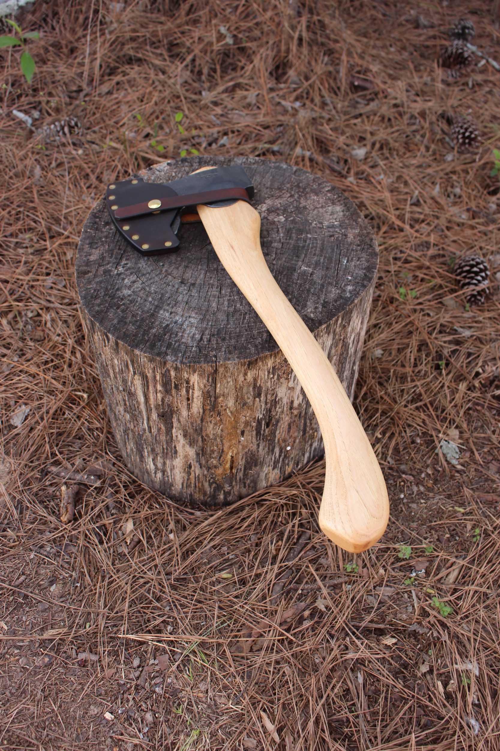 handmade, usa made, usa made axe, hatchet, chopping, wood chopping, outdoor, outdoorsman, survival, backwoodsman, hickory, axe made in amera, axes made in the usa, ike bullington, wolf valley forge, valley forge, pack axe, back packing, camping, trail axe, hunting axe, trappers axe, camp axe, bush axe, belt axe, pack axe, leather shoulder rig, chopping axe, leather axe carrier, shoulder sling for axe, Carpenter's Axe, New Wolf Valley Forge Axe Release, WVF