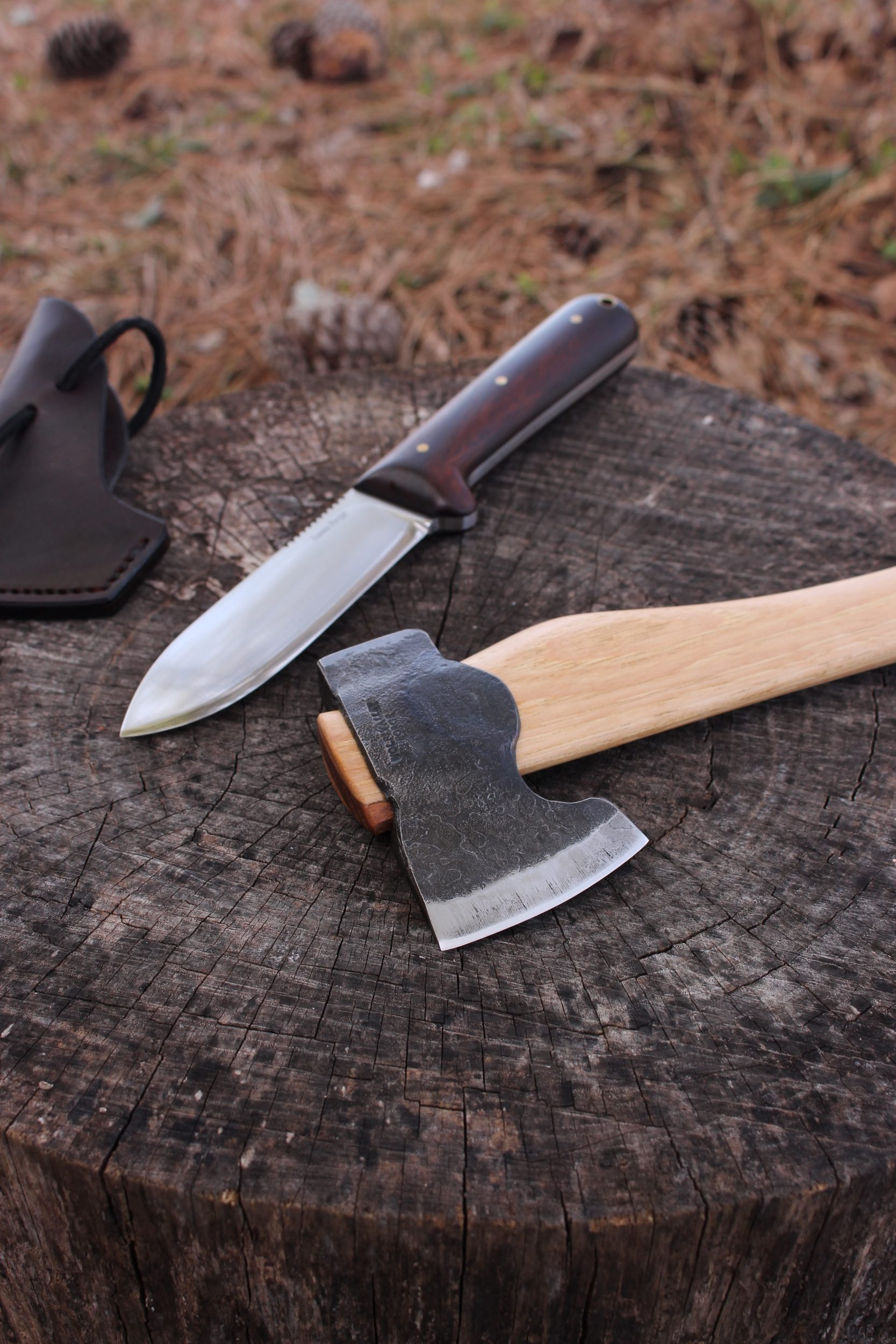 handmade, usa made, usa made axe, hatchet, chopping, wood chopping, outdoor, outdoorsman, survival, backwoodsman, hickory, axe made in america, axes made in the usa, ike bullington, wolf valley forge, valley forge, pack axe, back packing, camping, trail axe, hunting axe, trappers axe, camp axe, bush axe, belt axe, pack axe, leather shoulder rig, chopping axe, leather axe carrier, shoulder sling for axe, carpenter's axe, Wolf Valley Forge, Wolf Valley Forge axe release, Axe Wax, haversack, go back, man purse, man bag, canvas bag, reenactor, reenacting, Trekker Axe, Axe Life