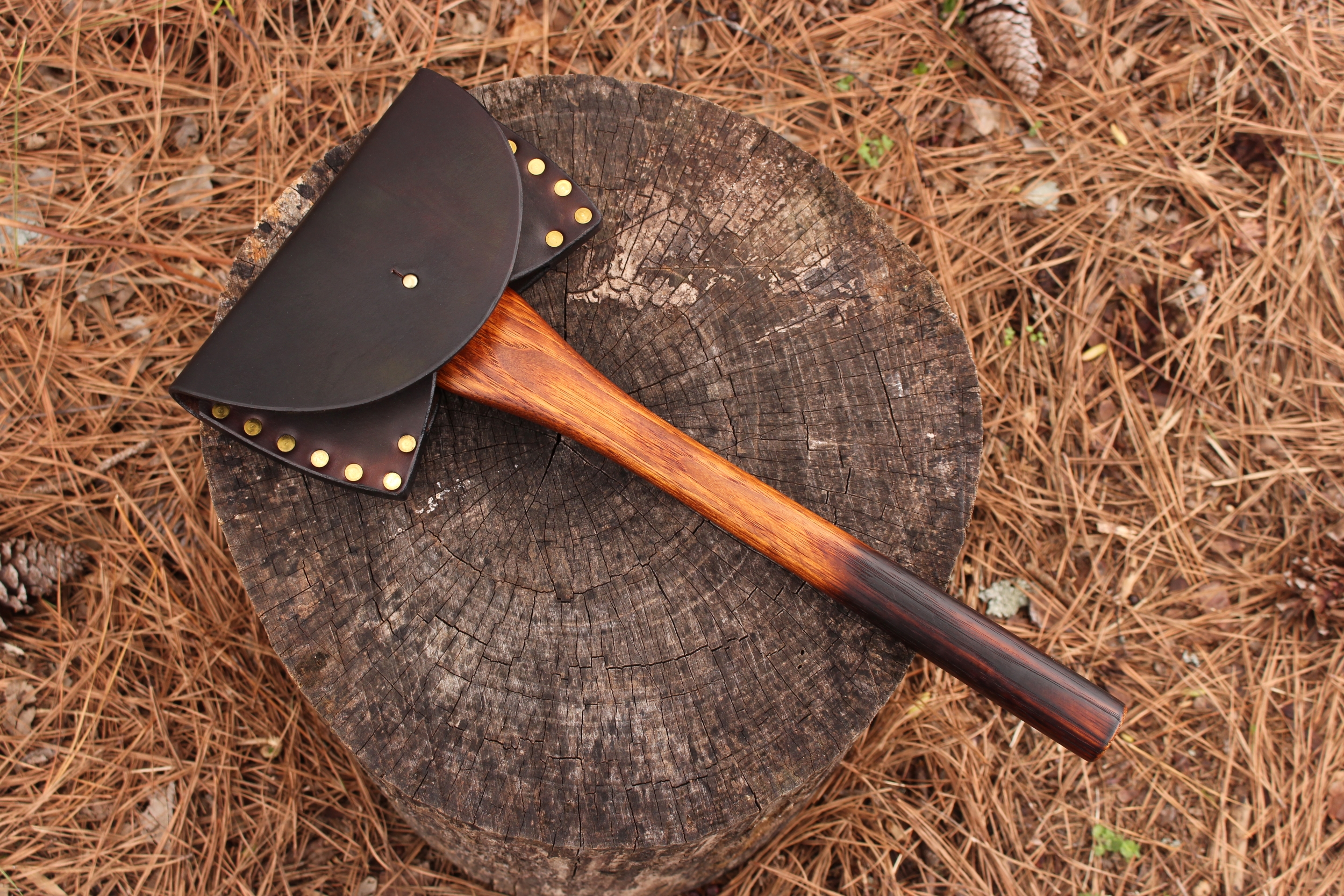 handmade, usa made, usa made axe, hatchet, chopping, wood chopping, outdoor, outdoorsman, survival, backwoodsman, hickory, axe made in amera, axes made in the usa, ike bullington, wolf valley forge, valley forge, pack axe, back packing, camping, trail axe, hunting axe, trappers axe, camp axe, bush axe, belt axe, pack axe, leather shoulder rig, chopping axe, leather axe carrier, shoulder sling for axe, Carpenter's Axe, New Wolf Valley Forge Axe Release, WVF