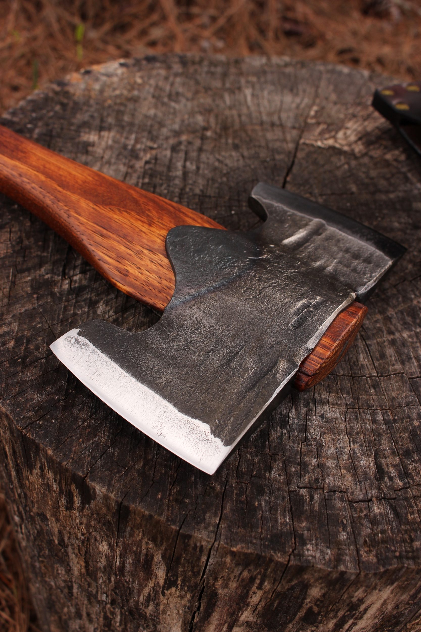 handmade, usa made, usa made axe, hatchet, chopping, wood chopping, outdoor, outdoorsman, survival, backwoodsman, hickory, axe made in amera, axes made in the usa, ike bullington, wolf valley forge, valley forge, pack axe, back packing, camping, trail axe, hunting axe, trappers axe, camp axe, bush axe, belt axe, pack axe, leather shoulder rig, chopping axe, leather axe carrier, shoulder sling for axe, Carpenter's Axe, New Wolf Valley Forge Axe Release, WVF