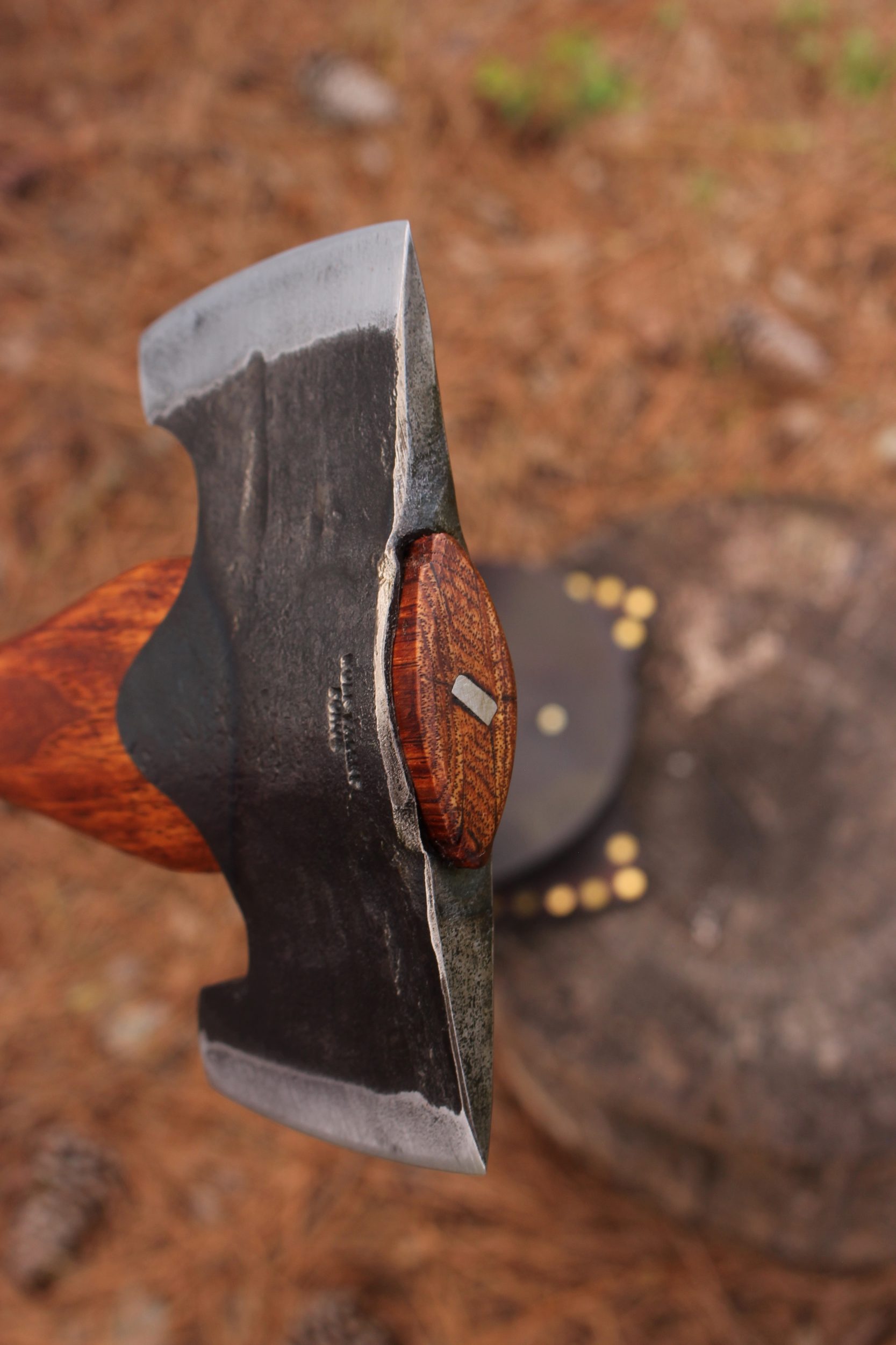 handmade, usa made, usa made axe, hatchet, chopping, wood chopping, outdoor, outdoorsman, survival, backwoodsman, hickory, axe made in amera, axes made in the usa, ike bullington, wolf valley forge, valley forge, pack axe, back packing, camping, trail axe, hunting axe, trappers axe, camp axe, bush axe, belt axe, pack axe, leather shoulder rig, chopping axe, leather axe carrier, shoulder sling for axe, Carpenter's Axe, New Wolf Valley Forge Axe Release, WVF