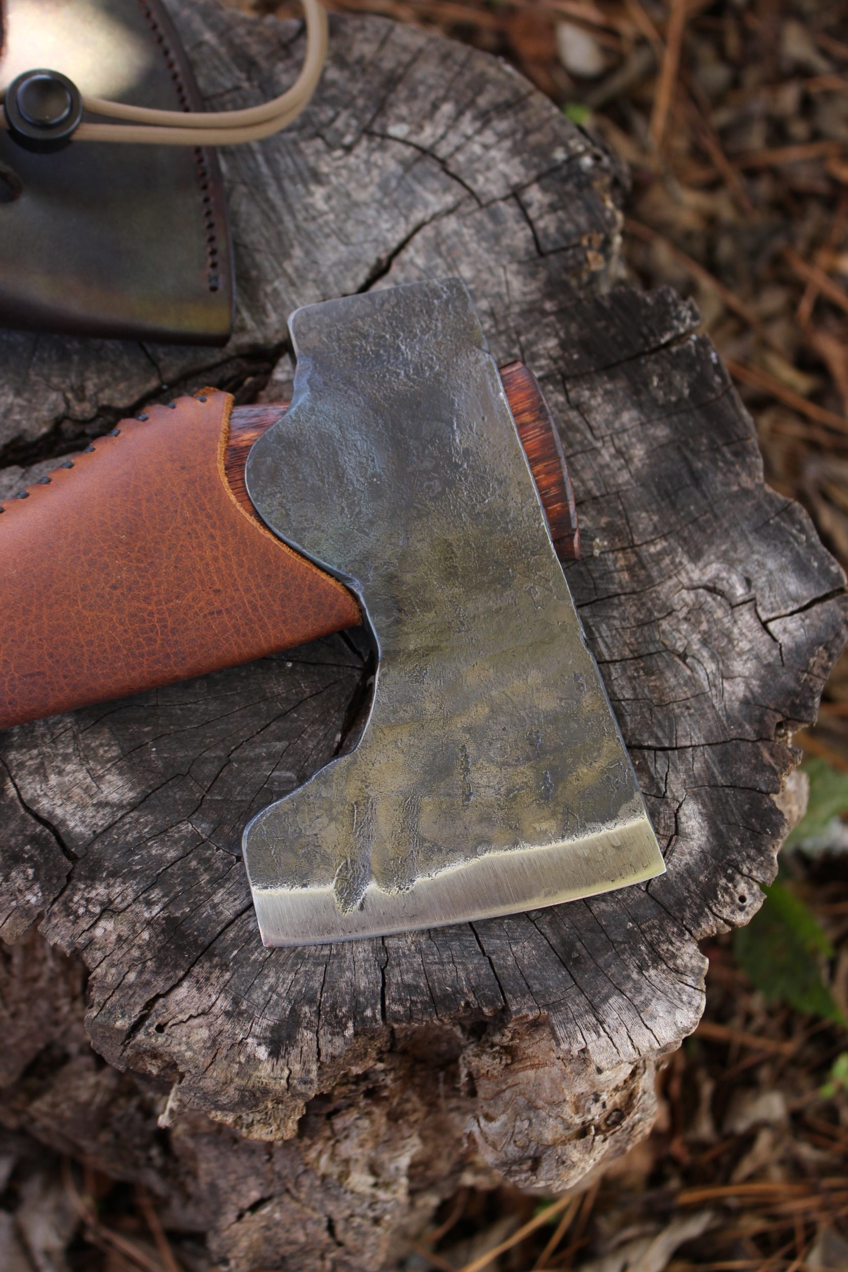 handmade, usa made, usa made axe, hatchet, chopping, wood chopping, outdoor, outdoorsman, survival, backwoodsman, hickory, axe made in amera, axes made in the usa, ike bullington, wolf valley forge, valley forge, pack axe, back packing, camping, trail axe, hunting axe, trappers axe, camp axe, bush axe, belt axe, pack axe, leather shoulder rig, chopping axe, leather axe carrier, shoulder sling for axe, Carpenter's Axe, New Wolf Valley Forge Axe Release, WVF