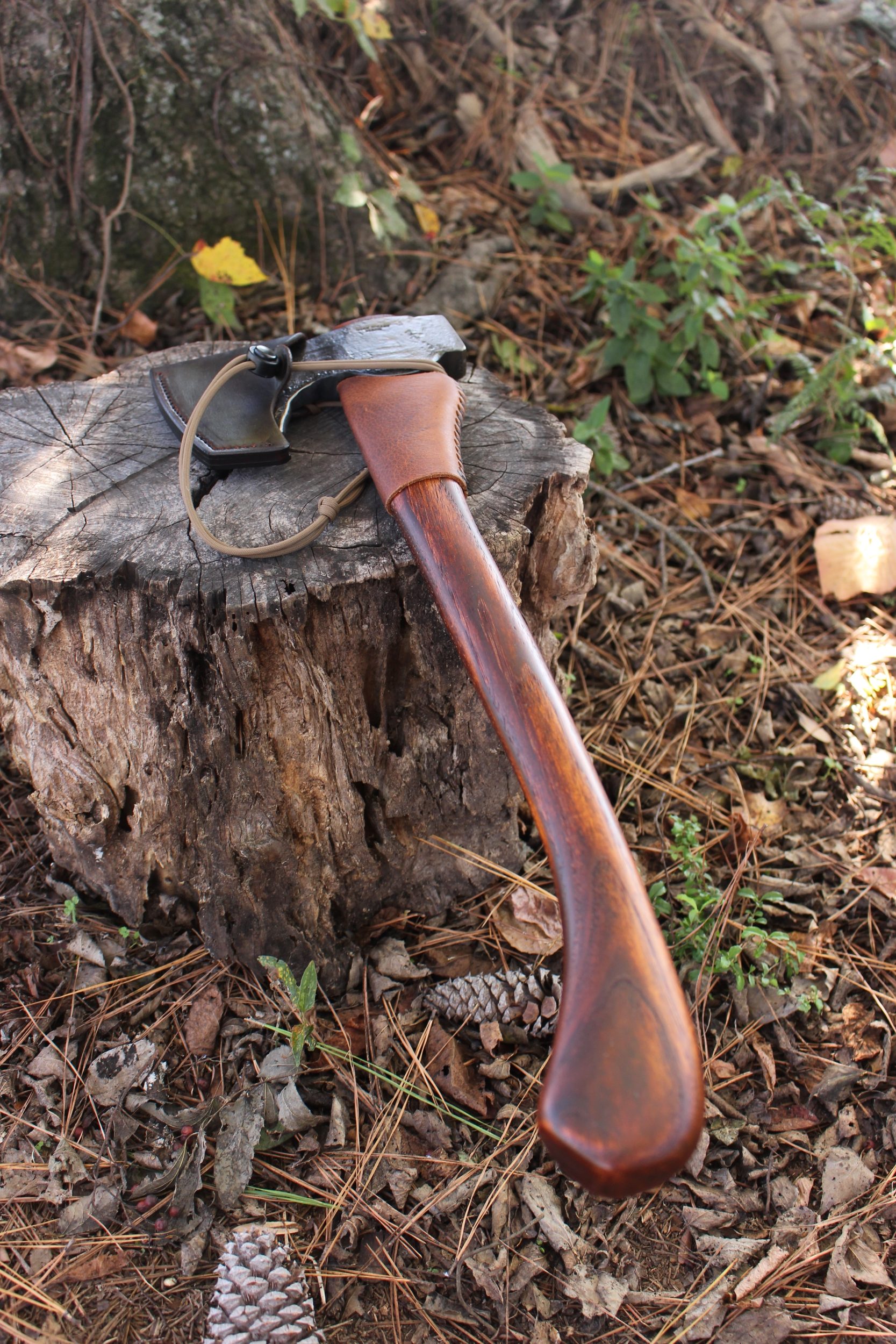 handmade, usa made, usa made axe, hatchet, chopping, wood chopping, outdoor, outdoorsman, survival, backwoodsman, hickory, axe made in amera, axes made in the usa, ike bullington, wolf valley forge, valley forge, pack axe, back packing, camping, trail axe, hunting axe, trappers axe, camp axe, bush axe, belt axe, pack axe, leather shoulder rig, chopping axe, leather axe carrier, shoulder sling for axe, Carpenter's Axe, New Wolf Valley Forge Axe Release, WVF