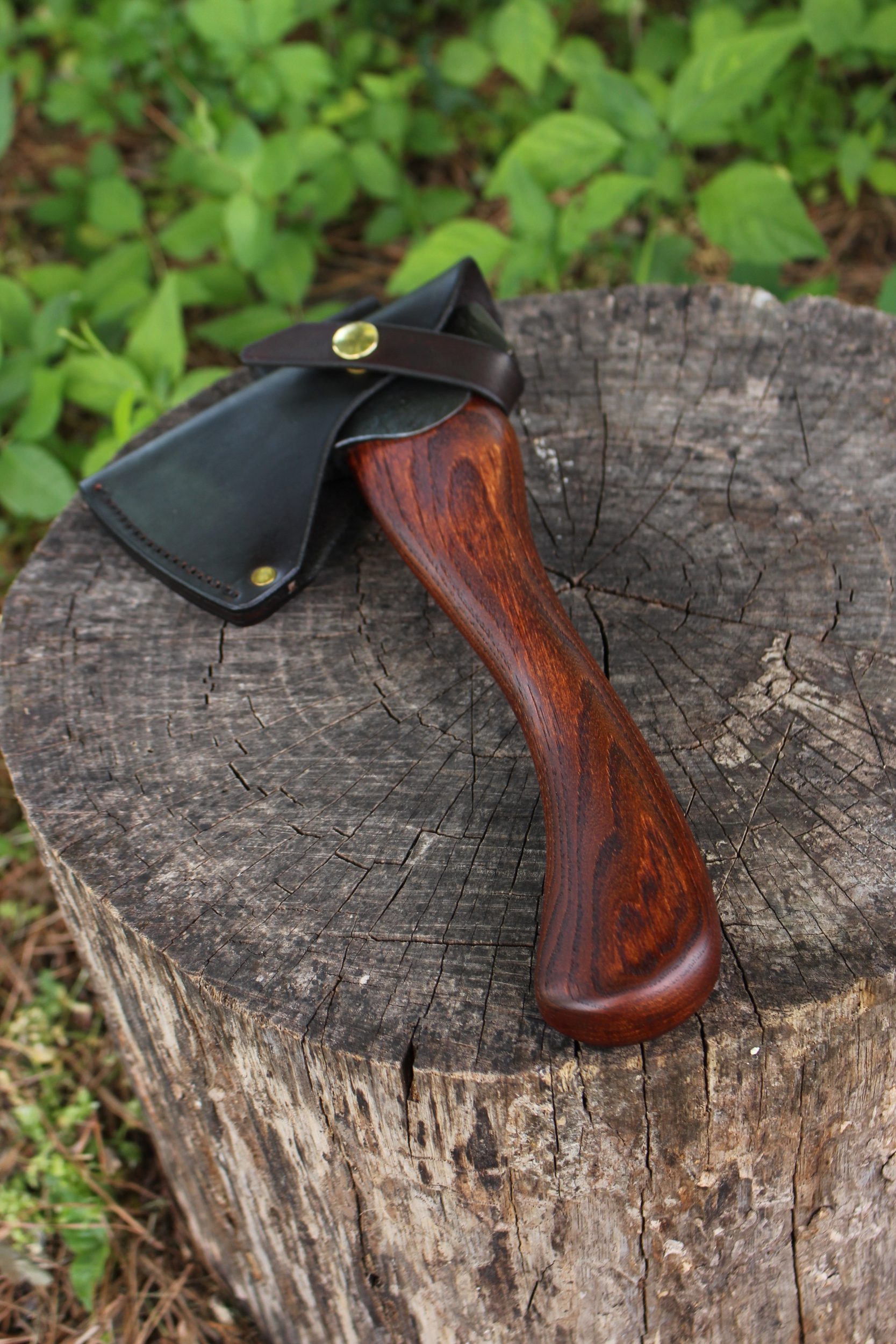 handmade, usa made, usa made axe, hatchet, chopping, wood chopping, outdoor, outdoorsman, survival, backwoodsman, hickory, axe made in amera, axes made in the usa, ike bullington, wolf valley forge, valley forge, pack axe, back packing, camping, trail axe, hunting axe, trappers axe, camp axe, bush axe, belt axe, pack axe, leather shoulder rig, chopping axe, leather axe carrier, shoulder sling for axe, Carpenter's Axe, New Wolf Valley Forge Axe Release, WVF