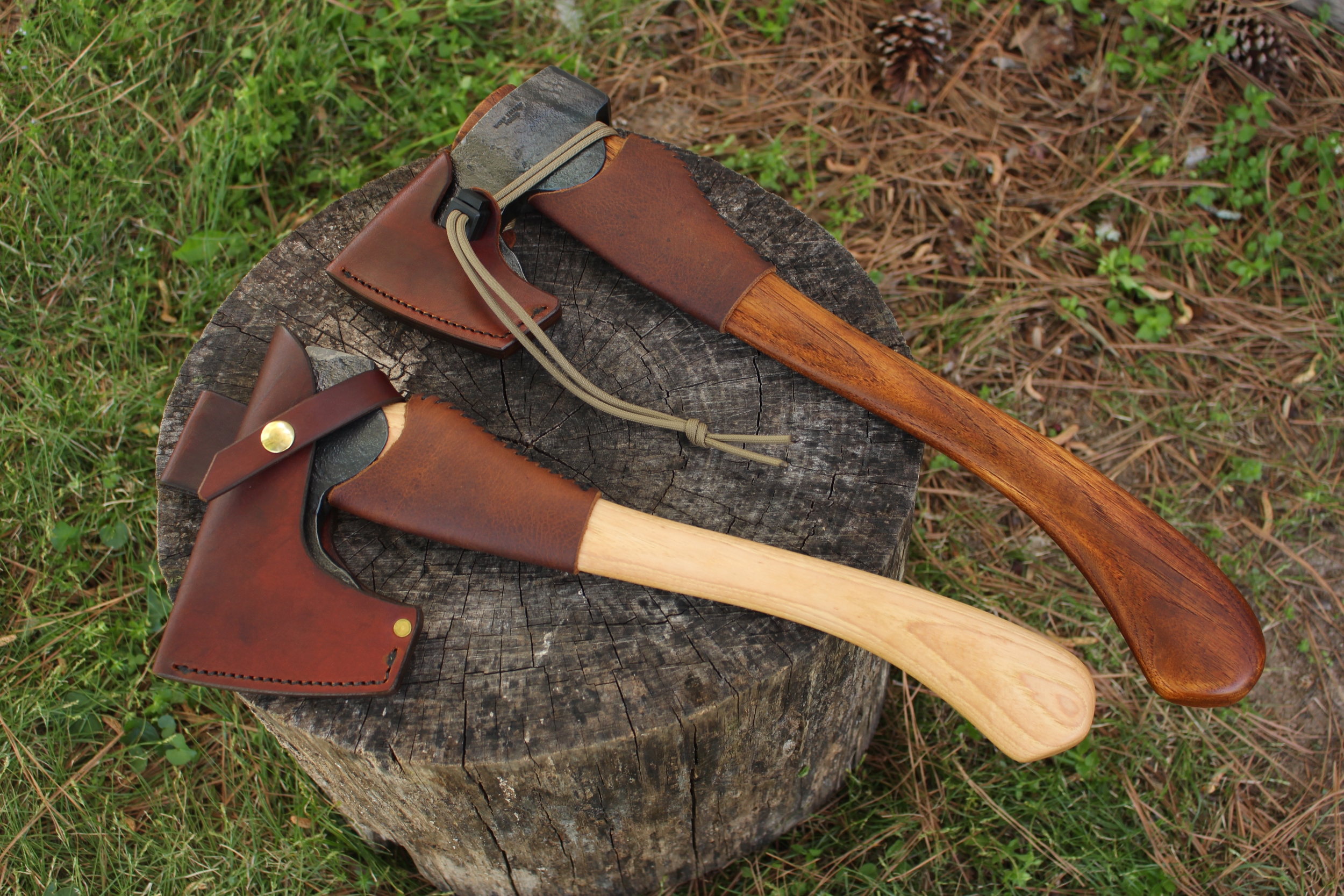 handmade, usa made, usa made axe, hatchet, chopping, wood chopping, outdoor, outdoorsman, survival, backwoodsman, hickory, axe made in amera, axes made in the usa, ike bullington, wolf valley forge, valley forge, pack axe, back packing, camping, trail axe, hunting axe, trappers axe, camp axe, bush axe, belt axe, pack axe, leather shoulder rig, chopping axe, leather axe carrier, shoulder sling for axe, Carpenter's Axe, New Wolf Valley Forge Axe Release, WVF