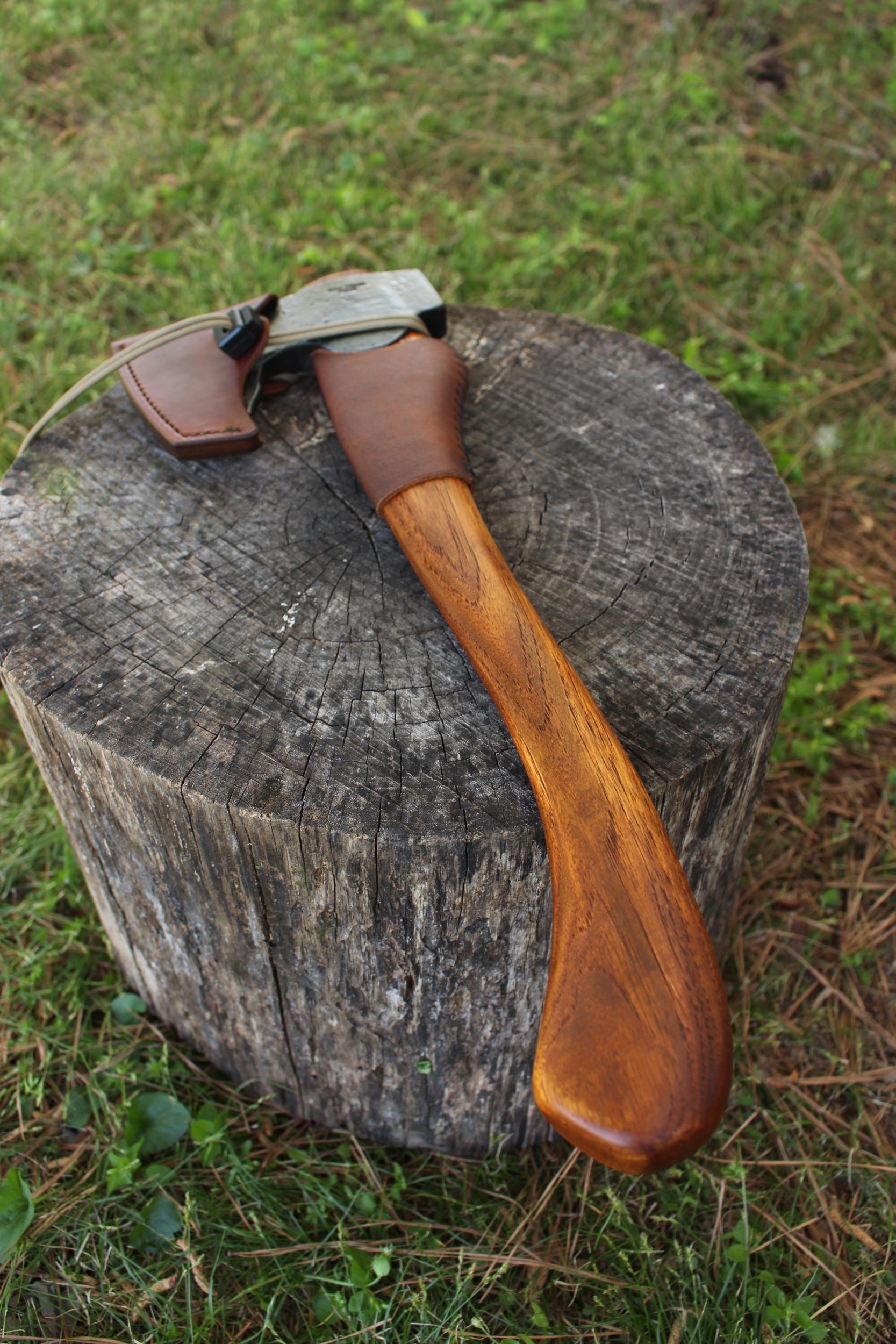 handmade, usa made, usa made axe, hatchet, chopping, wood chopping, outdoor, outdoorsman, survival, backwoodsman, hickory, axe made in amera, axes made in the usa, ike bullington, wolf valley forge, valley forge, pack axe, back packing, camping, trail axe, hunting axe, trappers axe, camp axe, bush axe, belt axe, pack axe, leather shoulder rig, chopping axe, leather axe carrier, shoulder sling for axe, Carpenter's Axe, New Wolf Valley Forge Axe Release, WVF