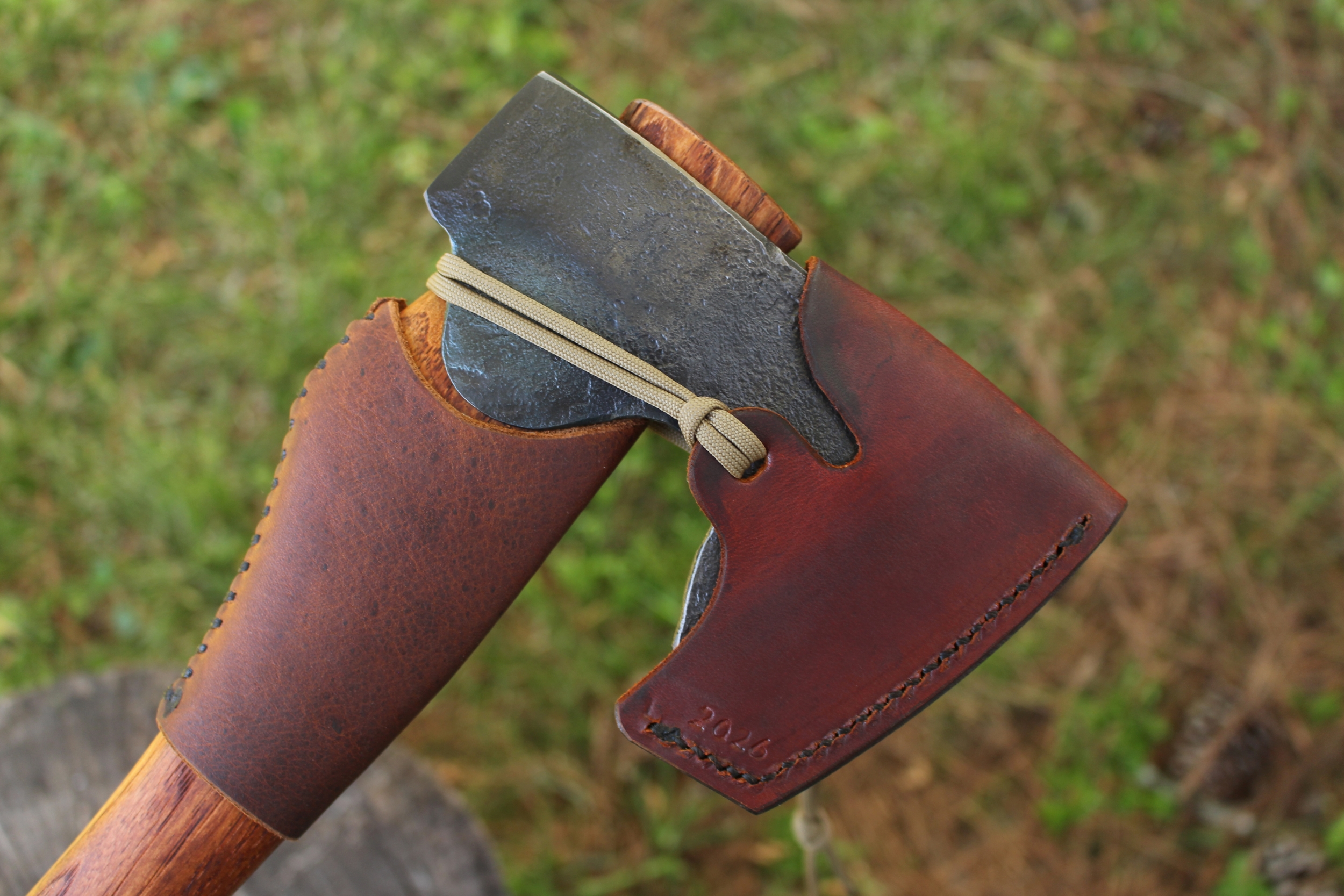 handmade, usa made, usa made axe, hatchet, chopping, wood chopping, outdoor, outdoorsman, survival, backwoodsman, hickory, axe made in amera, axes made in the usa, ike bullington, wolf valley forge, valley forge, pack axe, back packing, camping, trail axe, hunting axe, trappers axe, camp axe, bush axe, belt axe, pack axe, leather shoulder rig, chopping axe, leather axe carrier, shoulder sling for axe, Carpenter's Axe, New Wolf Valley Forge Axe Release, WVF
