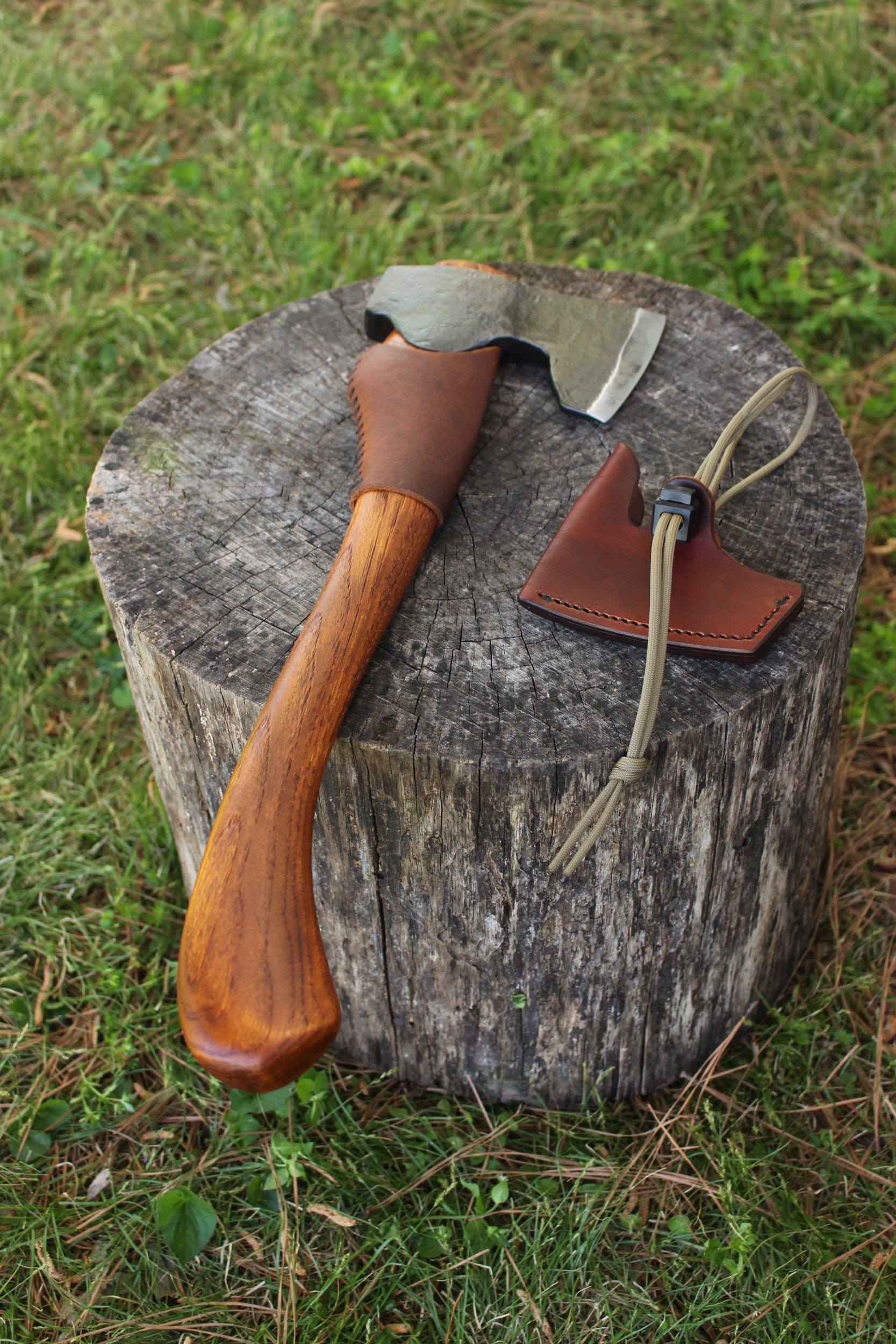 handmade, usa made, usa made axe, hatchet, chopping, wood chopping, outdoor, outdoorsman, survival, backwoodsman, hickory, axe made in amera, axes made in the usa, ike bullington, wolf valley forge, valley forge, pack axe, back packing, camping, trail axe, hunting axe, trappers axe, camp axe, bush axe, belt axe, pack axe, leather shoulder rig, chopping axe, leather axe carrier, shoulder sling for axe, Carpenter's Axe, New Wolf Valley Forge Axe Release, WVF