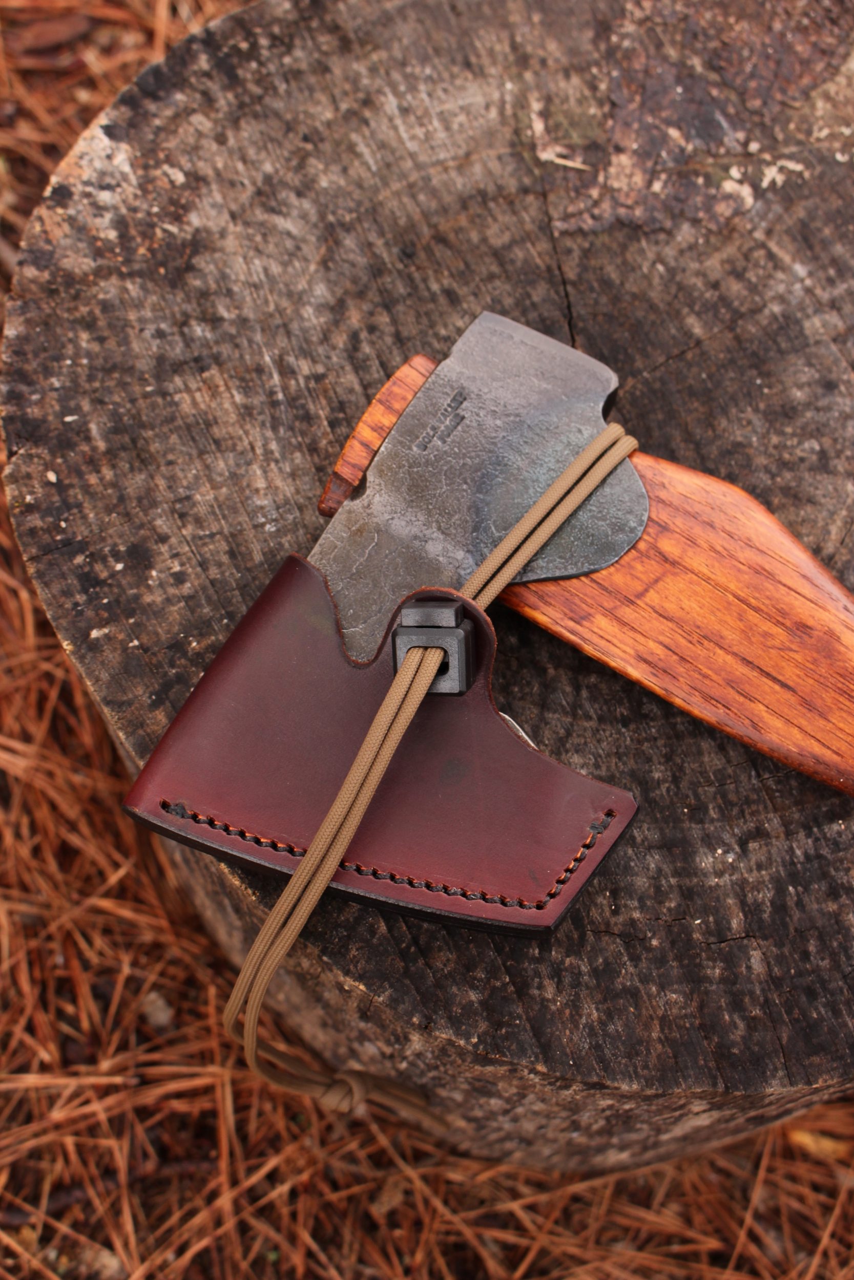 handmade, usa made, usa made axe, hatchet, chopping, wood chopping, outdoor, outdoorsman, survival, backwoodsman, hickory, axe made in amera, axes made in the usa, ike bullington, wolf valley forge, valley forge, pack axe, back packing, camping, trail axe, hunting axe, trappers axe, camp axe, bush axe, belt axe, pack axe, leather shoulder rig, chopping axe, leather axe carrier, shoulder sling for axe, Carpenter's Axe, New Wolf Valley Forge Axe Release, WVF