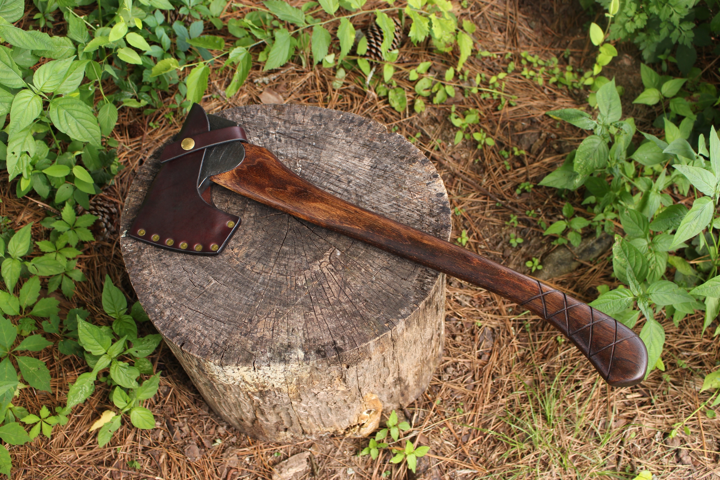 handmade, usa made, usa made axe, hatchet, chopping, wood chopping, outdoor, outdoorsman, survival, backwoodsman, hickory, axe made in america, axes made in the usa, ike bullington, wolf valley forge, valley forge, pack axe, back packing, camping, trail axe, hunting axe, trappers axe, camp axe, bush axe, belt axe, pack axe, leather shoulder rig, chopping axe, leather axe carrier, shoulder sling for axe, carpenter's axe, Wolf Valley Forge, Wolf Valley Forge axe release, Axe Wax, haversack, go back, man purse, man bag, canvas bag, reenactor, reenacting, Trekker Axe