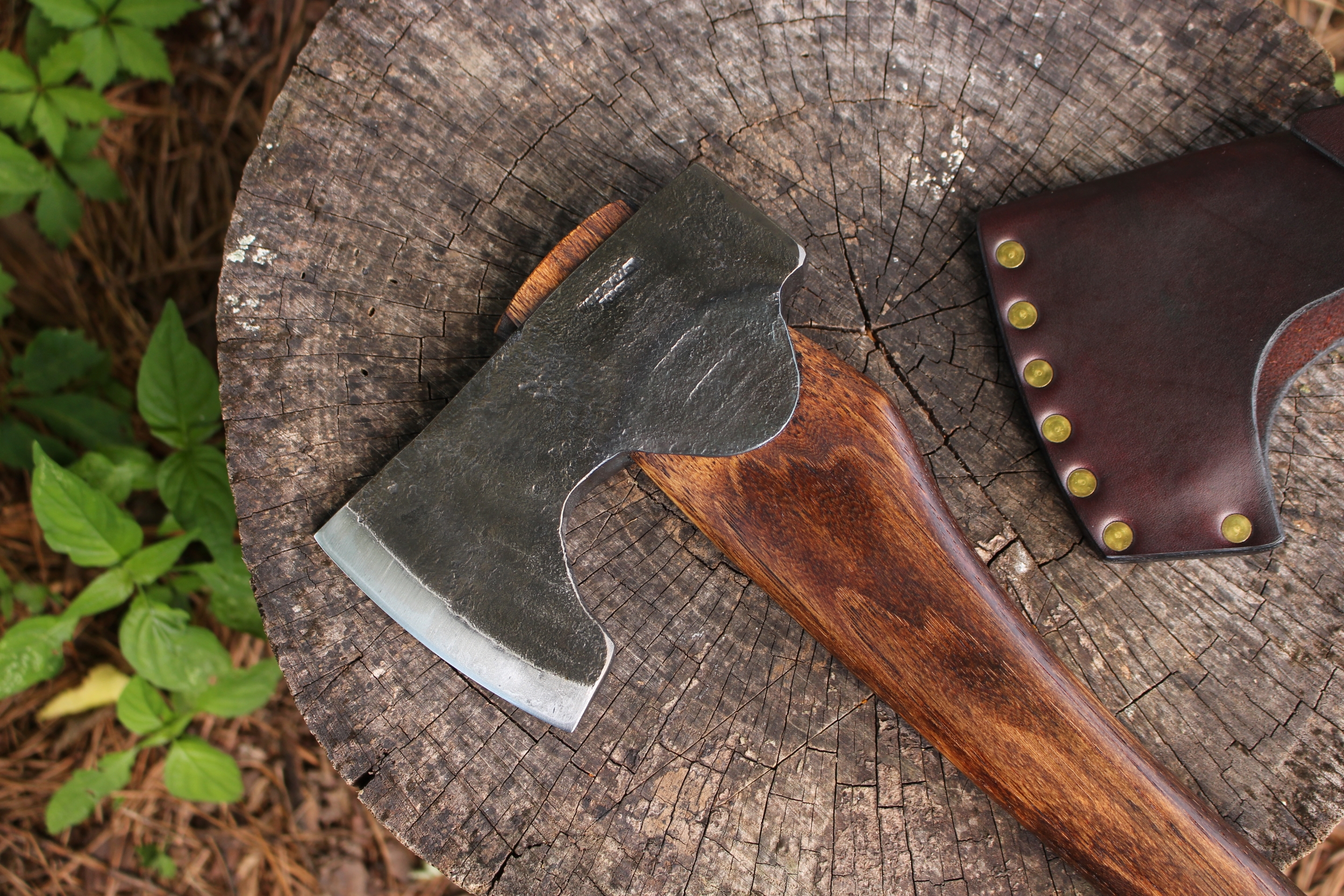handmade, usa made, usa made axe, hatchet, chopping, wood chopping, outdoor, outdoorsman, survival, backwoodsman, hickory, axe made in america, axes made in the usa, ike bullington, wolf valley forge, valley forge, pack axe, back packing, camping, trail axe, hunting axe, trappers axe, camp axe, bush axe, belt axe, pack axe, leather shoulder rig, chopping axe, leather axe carrier, shoulder sling for axe, carpenter's axe, Wolf Valley Forge, Wolf Valley Forge axe release, Axe Wax, haversack, go back, man purse, man bag, canvas bag, reenactor, reenacting, Trekker Axe