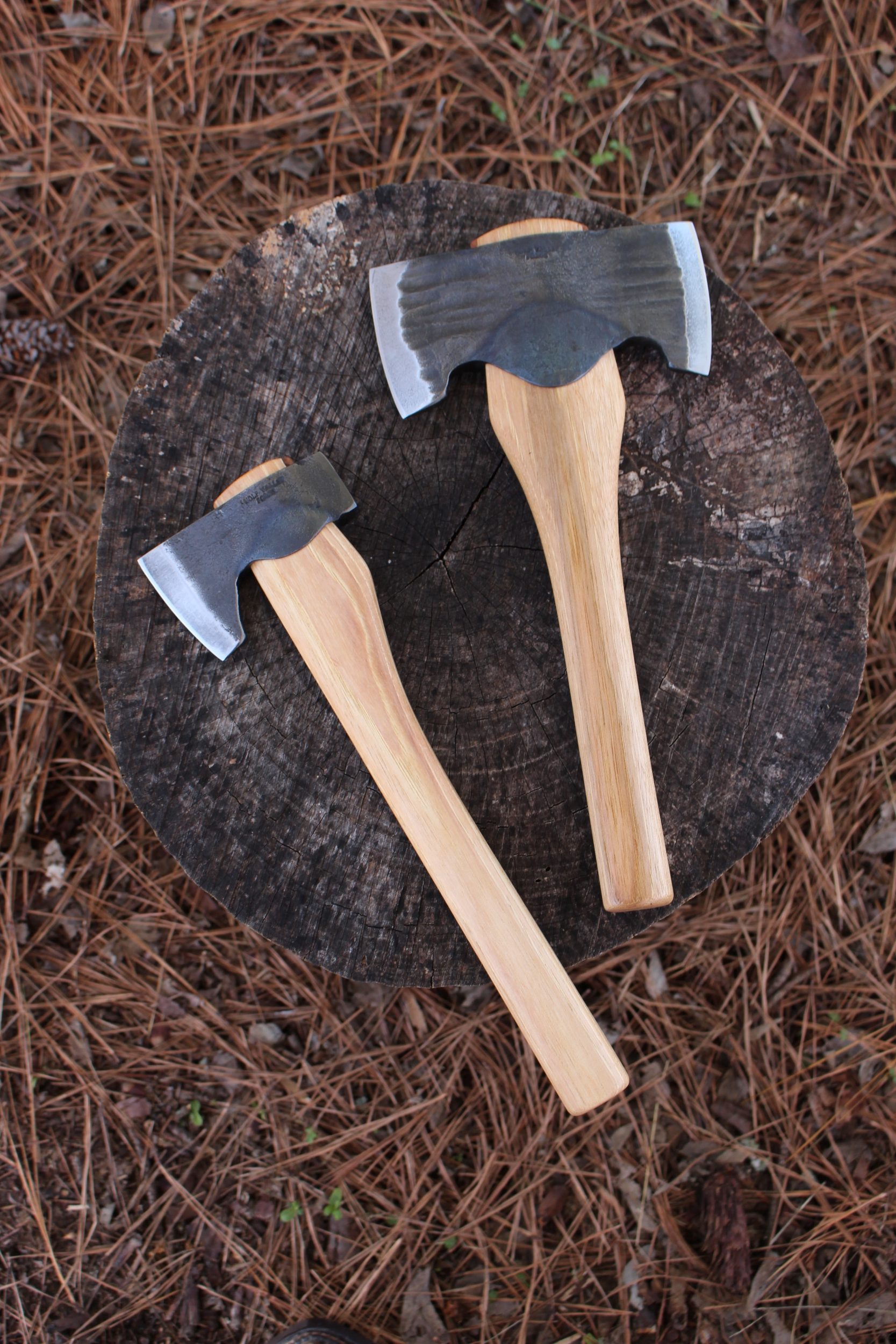 handmade, usa made, usa made axe, hatchet, chopping, wood chopping, outdoor, outdoorsman, survival, backwoodsman, hickory, axe made in amera, axes made in the usa, ike bullington, wolf valley forge, valley forge, pack axe, back packing, camping, trail axe, hunting axe, trappers axe, camp axe, bush axe, belt axe, pack axe, leather shoulder rig, chopping axe, leather axe carrier, shoulder sling for axe, Carpenter's Axe, New Wolf Valley Forge Axe Release, WVF