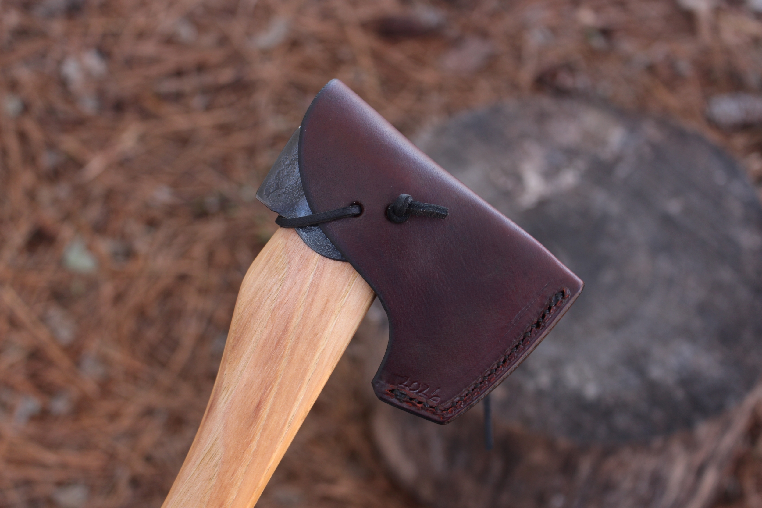 handmade, usa made, usa made axe, hatchet, chopping, wood chopping, outdoor, outdoorsman, survival, backwoodsman, hickory, axe made in amera, axes made in the usa, ike bullington, wolf valley forge, valley forge, pack axe, back packing, camping, trail axe, hunting axe, trappers axe, camp axe, bush axe, belt axe, pack axe, leather shoulder rig, chopping axe, leather axe carrier, shoulder sling for axe, Carpenter's Axe, New Wolf Valley Forge Axe Release, WVF
