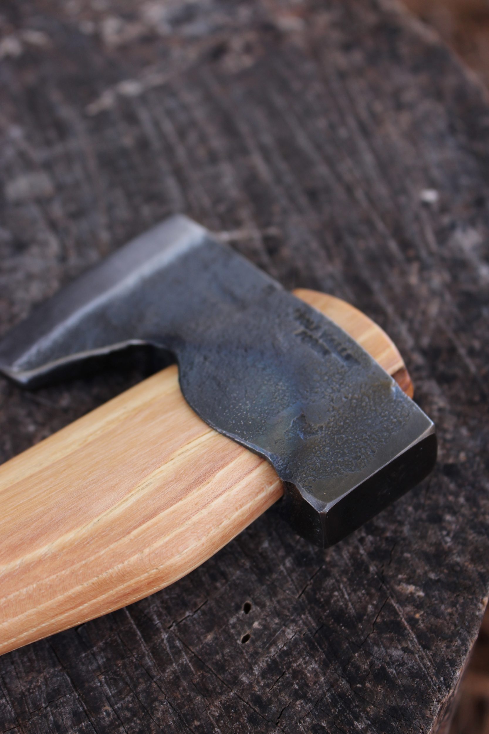 handmade, usa made, usa made axe, hatchet, chopping, wood chopping, outdoor, outdoorsman, survival, backwoodsman, hickory, axe made in amera, axes made in the usa, ike bullington, wolf valley forge, valley forge, pack axe, back packing, camping, trail axe, hunting axe, trappers axe, camp axe, bush axe, belt axe, pack axe, leather shoulder rig, chopping axe, leather axe carrier, shoulder sling for axe, Carpenter's Axe, New Wolf Valley Forge Axe Release, WVF