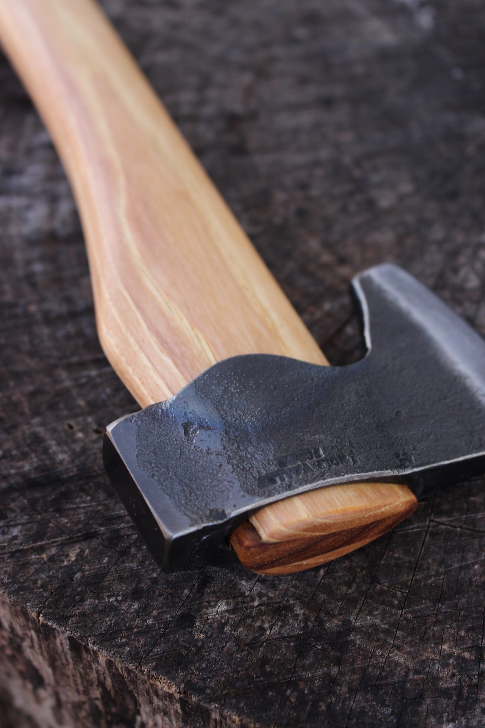 handmade, usa made, usa made axe, hatchet, chopping, wood chopping, outdoor, outdoorsman, survival, backwoodsman, hickory, axe made in amera, axes made in the usa, ike bullington, wolf valley forge, valley forge, pack axe, back packing, camping, trail axe, hunting axe, trappers axe, camp axe, bush axe, belt axe, pack axe, leather shoulder rig, chopping axe, leather axe carrier, shoulder sling for axe, Carpenter's Axe, New Wolf Valley Forge Axe Release, WVF