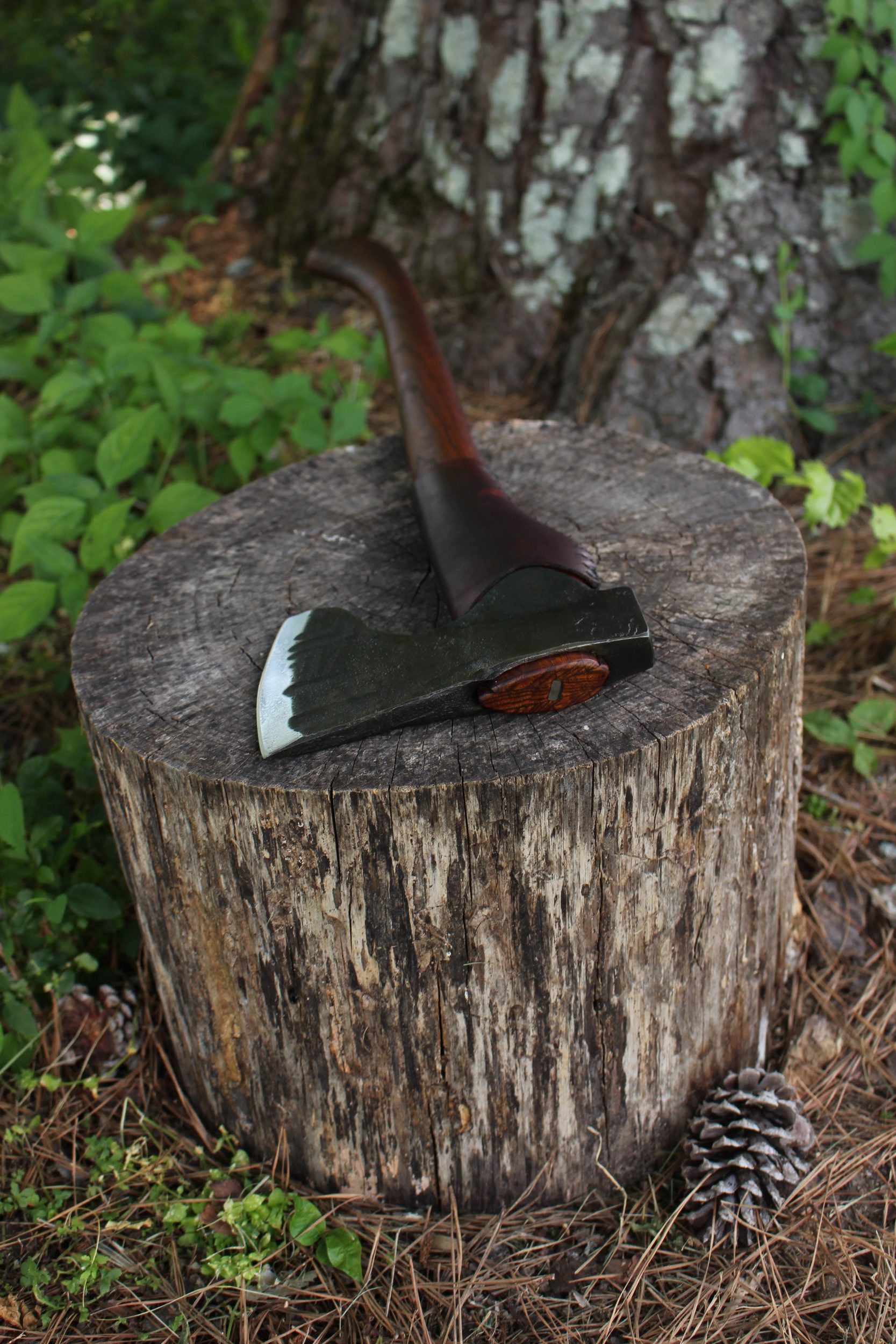 handmade, usa made, usa made axe, hatchet, chopping, wood chopping, outdoor, outdoorsman, survival, backwoodsman, hickory, axe made in amera, axes made in the usa, ike bullington, wolf valley forge, valley forge, pack axe, back packing, camping, trail axe, hunting axe, trappers axe, camp axe, bush axe, belt axe, pack axe, leather shoulder rig, chopping axe, leather axe carrier, shoulder sling for axe, Carpenter's Axe, New Wolf Valley Forge Axe Release, WVF