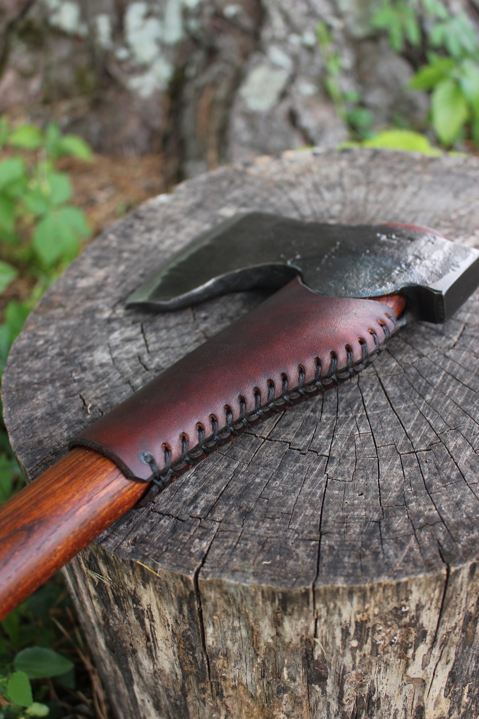 handmade, usa made, usa made axe, hatchet, chopping, wood chopping, outdoor, outdoorsman, survival, backwoodsman, hickory, axe made in amera, axes made in the usa, ike bullington, wolf valley forge, valley forge, pack axe, back packing, camping, trail axe, hunting axe, trappers axe, camp axe, bush axe, belt axe, pack axe, leather shoulder rig, chopping axe, leather axe carrier, shoulder sling for axe, Carpenter's Axe, New Wolf Valley Forge Axe Release, WVF