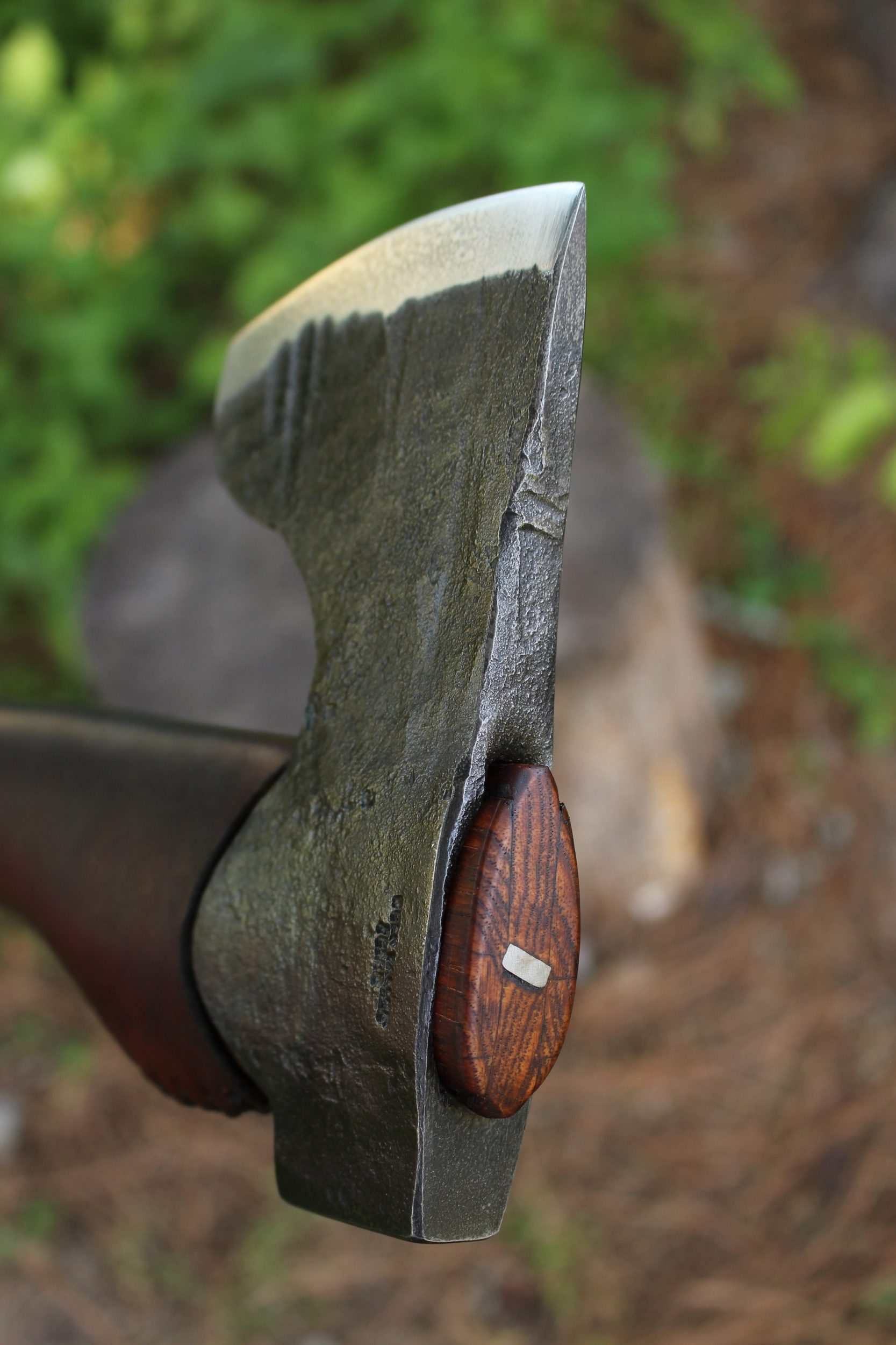 handmade, usa made, usa made axe, hatchet, chopping, wood chopping, outdoor, outdoorsman, survival, backwoodsman, hickory, axe made in amera, axes made in the usa, ike bullington, wolf valley forge, valley forge, pack axe, back packing, camping, trail axe, hunting axe, trappers axe, camp axe, bush axe, belt axe, pack axe, leather shoulder rig, chopping axe, leather axe carrier, shoulder sling for axe, Carpenter's Axe, New Wolf Valley Forge Axe Release, WVF