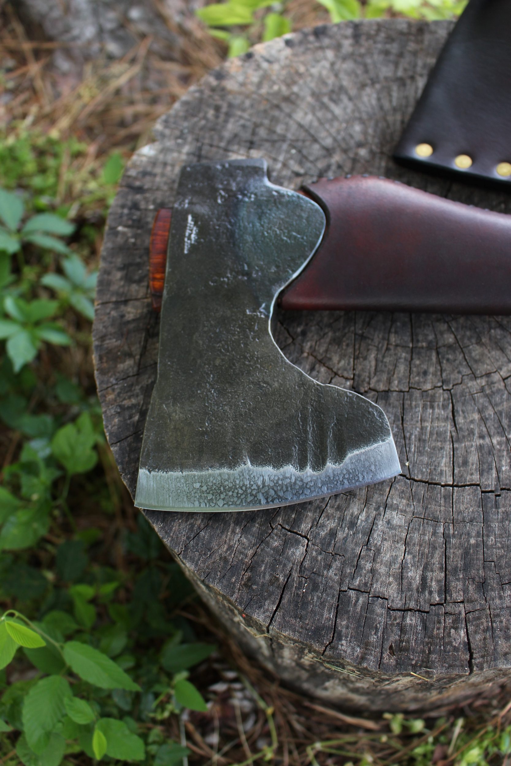 handmade, usa made, usa made axe, hatchet, chopping, wood chopping, outdoor, outdoorsman, survival, backwoodsman, hickory, axe made in amera, axes made in the usa, ike bullington, wolf valley forge, valley forge, pack axe, back packing, camping, trail axe, hunting axe, trappers axe, camp axe, bush axe, belt axe, pack axe, leather shoulder rig, chopping axe, leather axe carrier, shoulder sling for axe, Carpenter's Axe, New Wolf Valley Forge Axe Release, WVF