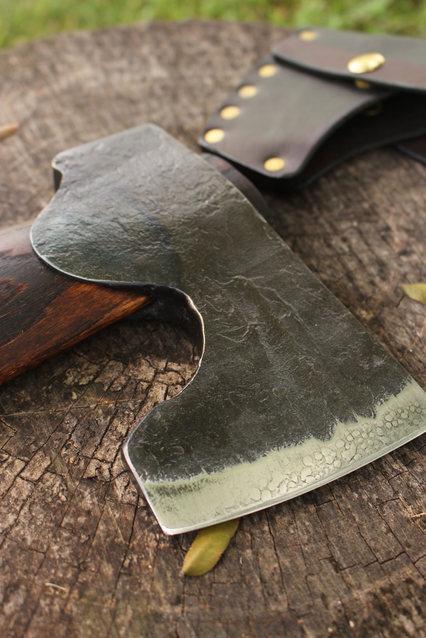 handmade, usa made, usa made axe, hatchet, chopping, wood chopping, outdoor, outdoorsman, survival, backwoodsman, hickory, axe made in amera, axes made in the usa, ike bullington, wolf valley forge, valley forge, pack axe, back packing, camping, trail axe, hunting axe, trappers axe, camp axe, bush axe, belt axe, pack axe, leather shoulder rig, chopping axe, leather axe carrier, shoulder sling for axe, Carpenter's Axe, New Wolf Valley Forge Axe Release, WVF