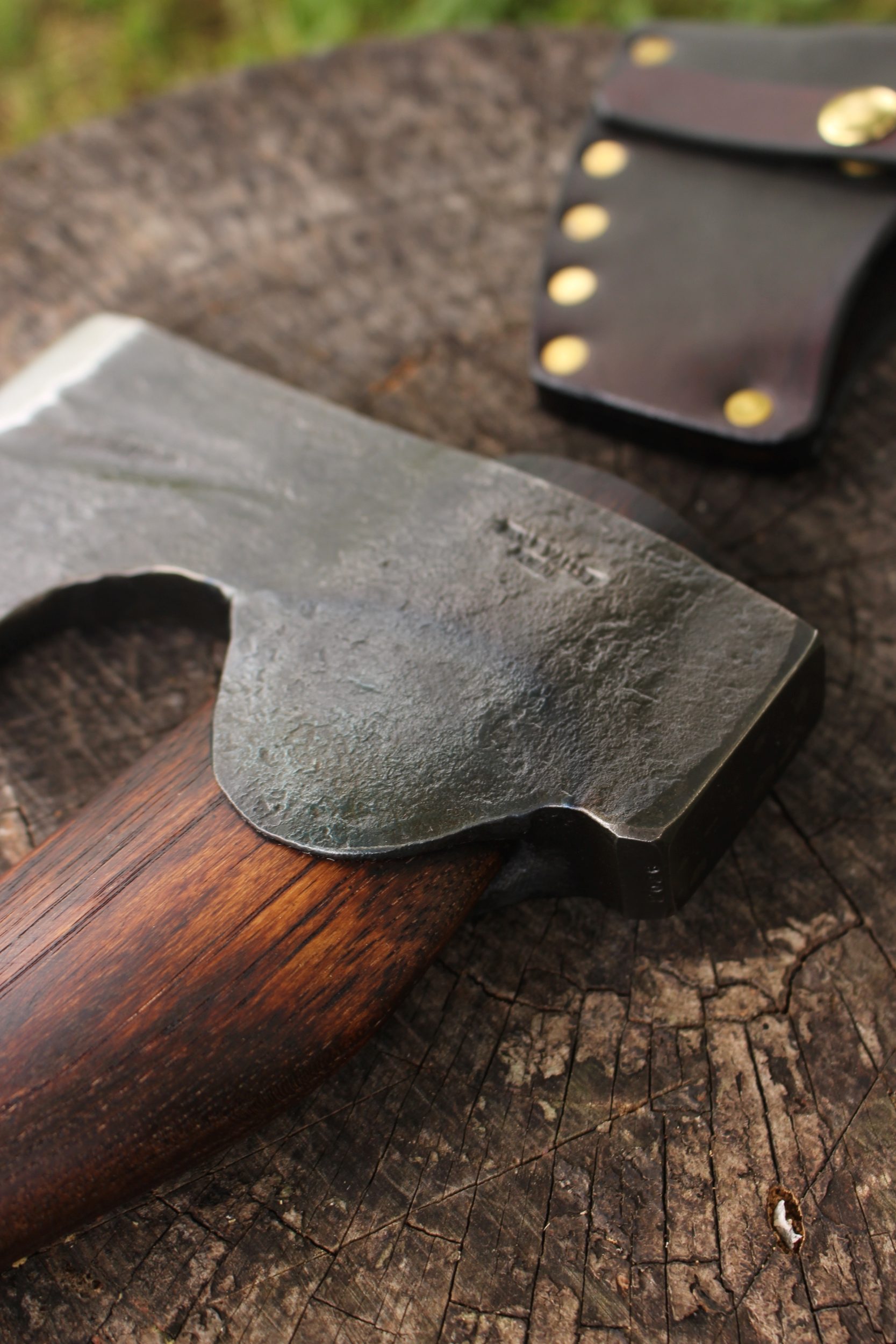 handmade, usa made, usa made axe, hatchet, chopping, wood chopping, outdoor, outdoorsman, survival, backwoodsman, hickory, axe made in amera, axes made in the usa, ike bullington, wolf valley forge, valley forge, pack axe, back packing, camping, trail axe, hunting axe, trappers axe, camp axe, bush axe, belt axe, pack axe, leather shoulder rig, chopping axe, leather axe carrier, shoulder sling for axe, Carpenter's Axe, New Wolf Valley Forge Axe Release, WVF