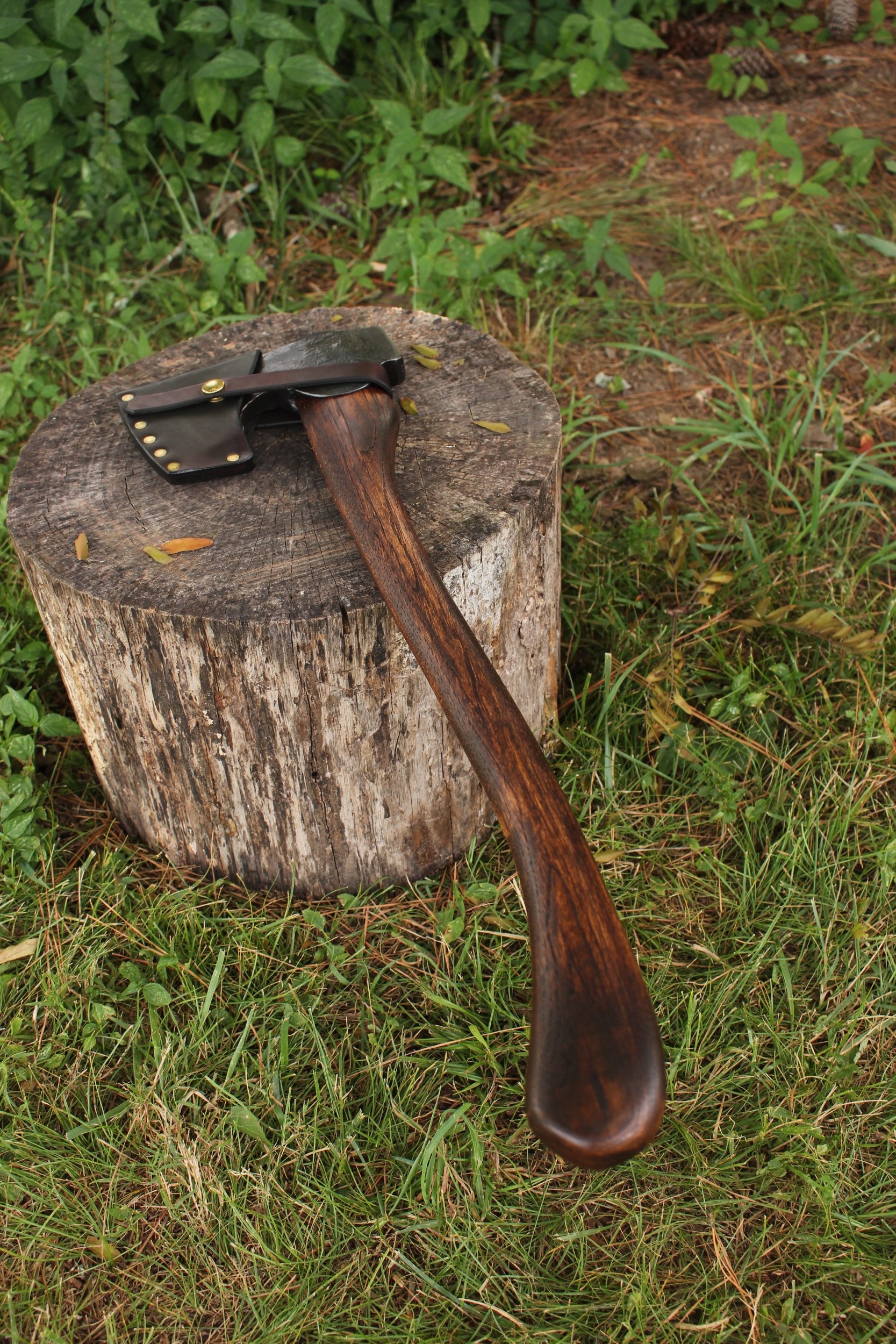 handmade, usa made, usa made axe, hatchet, chopping, wood chopping, outdoor, outdoorsman, survival, backwoodsman, hickory, axe made in amera, axes made in the usa, ike bullington, wolf valley forge, valley forge, pack axe, back packing, camping, trail axe, hunting axe, trappers axe, camp axe, bush axe, belt axe, pack axe, leather shoulder rig, chopping axe, leather axe carrier, shoulder sling for axe, Carpenter's Axe, New Wolf Valley Forge Axe Release, WVF