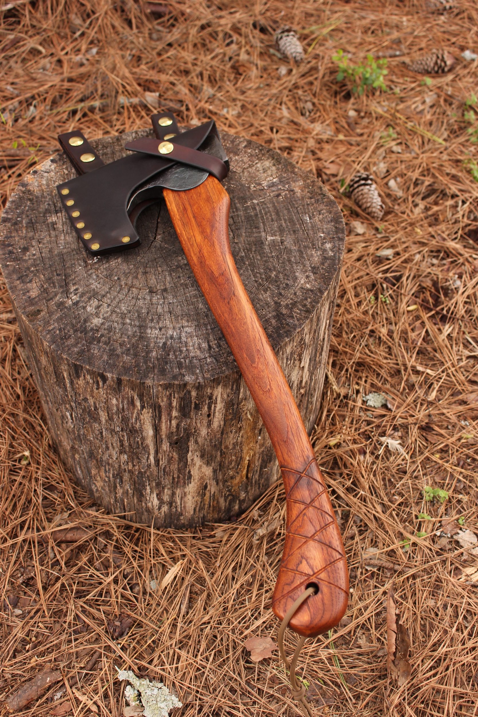 handmade, usa made, usa made axe, hatchet, chopping, wood chopping, outdoor, outdoorsman, survival, backwoodsman, hickory, axe made in amera, axes made in the usa, ike bullington, wolf valley forge, valley forge, pack axe, back packing, camping, trail axe, hunting axe, trappers axe, camp axe, bush axe, belt axe, pack axe, leather shoulder rig, chopping axe, leather axe carrier, shoulder sling for axe, Carpenter's Axe, New Wolf Valley Forge Axe Release, WVF