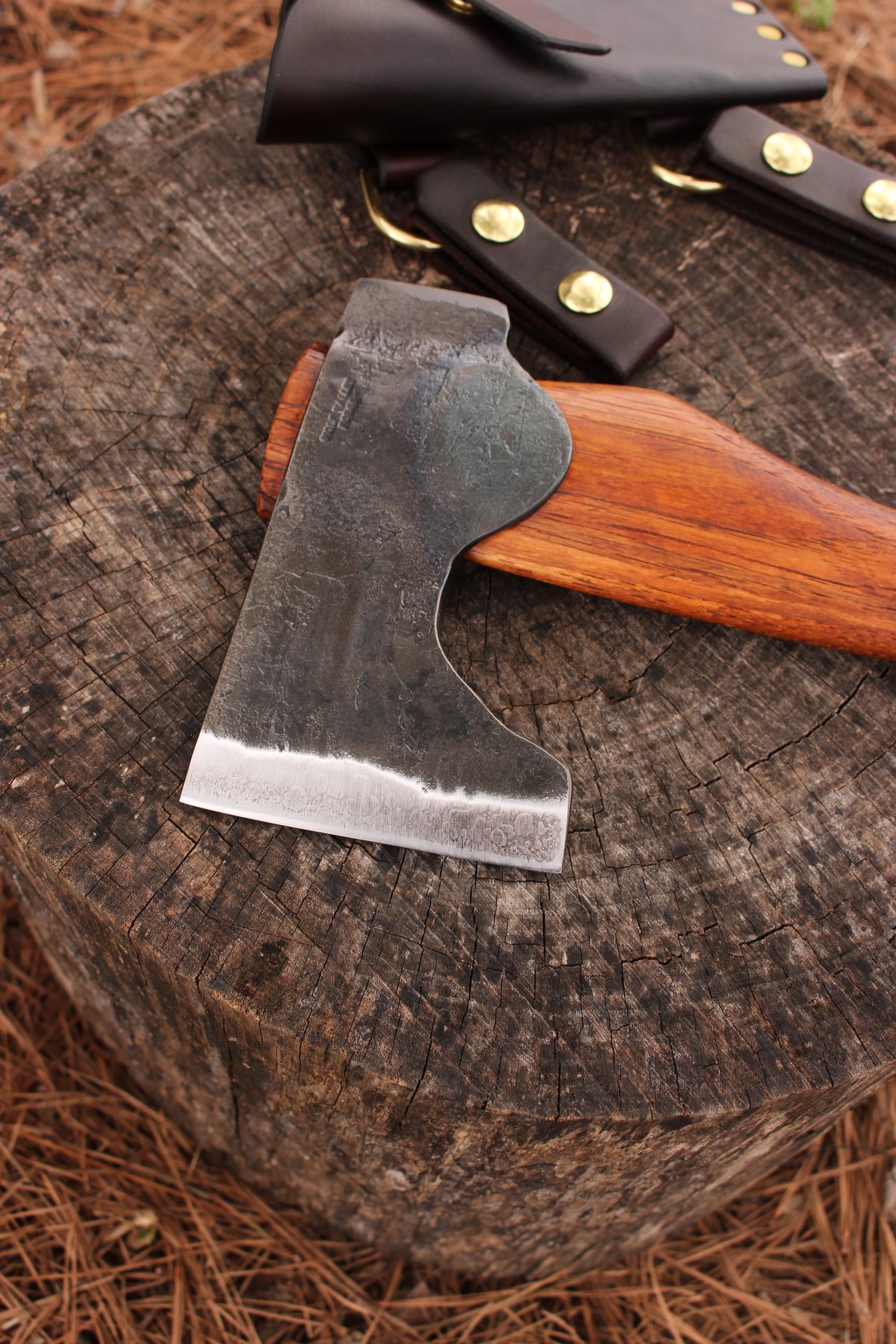 handmade, usa made, usa made axe, hatchet, chopping, wood chopping, outdoor, outdoorsman, survival, backwoodsman, hickory, axe made in amera, axes made in the usa, ike bullington, wolf valley forge, valley forge, pack axe, back packing, camping, trail axe, hunting axe, trappers axe, camp axe, bush axe, belt axe, pack axe, leather shoulder rig, chopping axe, leather axe carrier, shoulder sling for axe, Carpenter's Axe, New Wolf Valley Forge Axe Release, WVF