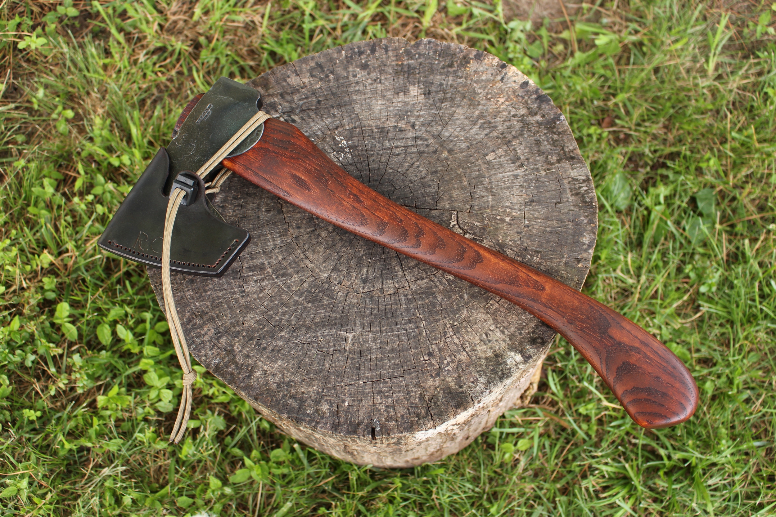 handmade, usa made, usa made axe, hatchet, chopping, wood chopping, outdoor, outdoorsman, survival, backwoodsman, hickory, axe made in amera, axes made in the usa, ike bullington, wolf valley forge, valley forge, pack axe, back packing, camping, trail axe, hunting axe, trappers axe, camp axe, bush axe, belt axe, pack axe, leather shoulder rig, chopping axe, leather axe carrier, shoulder sling for axe, Carpenter's Axe, New Wolf Valley Forge Axe Release, WVF