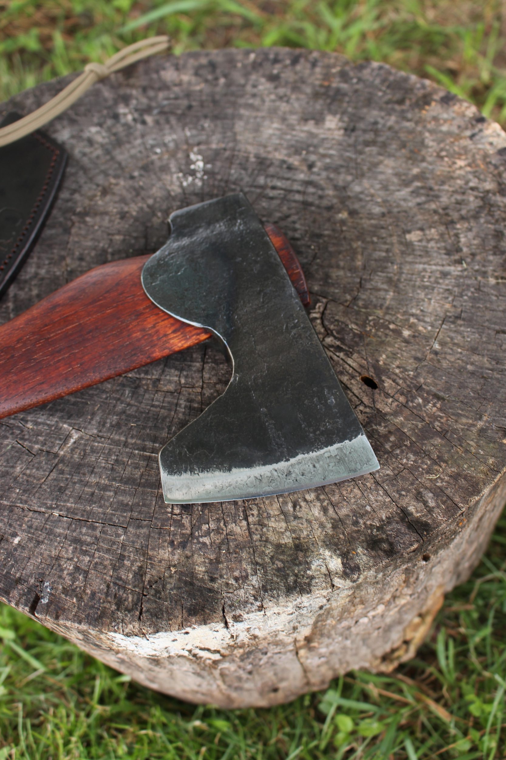 handmade, usa made, usa made axe, hatchet, chopping, wood chopping, outdoor, outdoorsman, survival, backwoodsman, hickory, axe made in amera, axes made in the usa, ike bullington, wolf valley forge, valley forge, pack axe, back packing, camping, trail axe, hunting axe, trappers axe, camp axe, bush axe, belt axe, pack axe, leather shoulder rig, chopping axe, leather axe carrier, shoulder sling for axe, Carpenter's Axe, New Wolf Valley Forge Axe Release, WVF