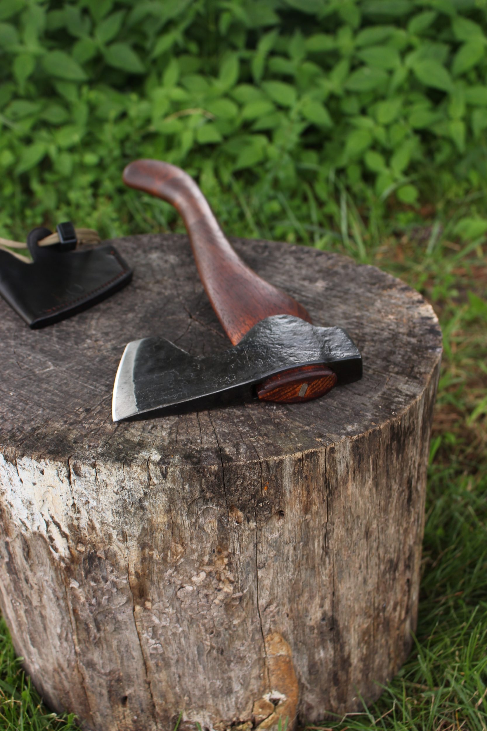 handmade, usa made, usa made axe, hatchet, chopping, wood chopping, outdoor, outdoorsman, survival, backwoodsman, hickory, axe made in amera, axes made in the usa, ike bullington, wolf valley forge, valley forge, pack axe, back packing, camping, trail axe, hunting axe, trappers axe, camp axe, bush axe, belt axe, pack axe, leather shoulder rig, chopping axe, leather axe carrier, shoulder sling for axe, Carpenter's Axe, New Wolf Valley Forge Axe Release, WVF