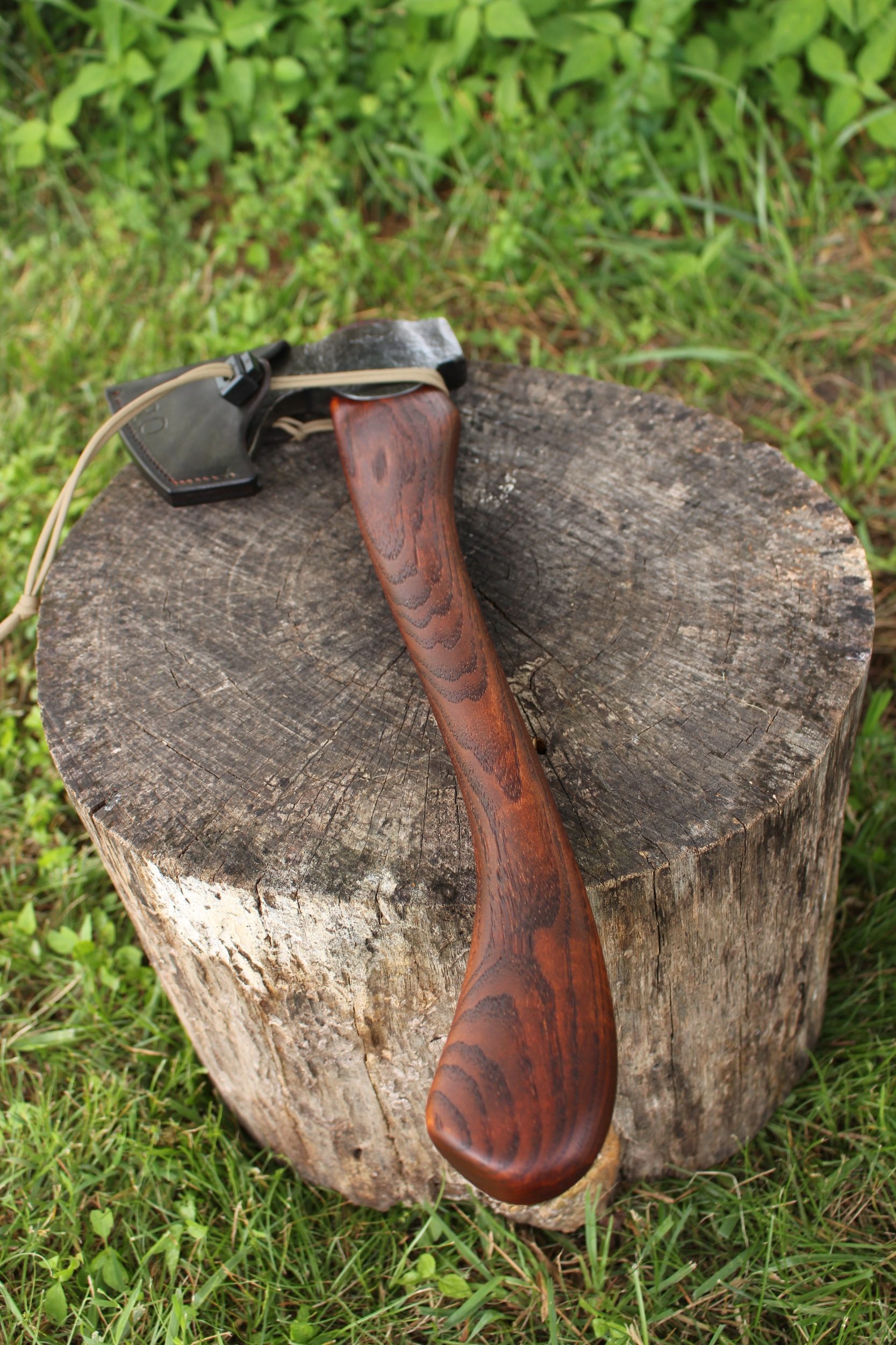 handmade, usa made, usa made axe, hatchet, chopping, wood chopping, outdoor, outdoorsman, survival, backwoodsman, hickory, axe made in amera, axes made in the usa, ike bullington, wolf valley forge, valley forge, pack axe, back packing, camping, trail axe, hunting axe, trappers axe, camp axe, bush axe, belt axe, pack axe, leather shoulder rig, chopping axe, leather axe carrier, shoulder sling for axe, Carpenter's Axe, New Wolf Valley Forge Axe Release, WVF