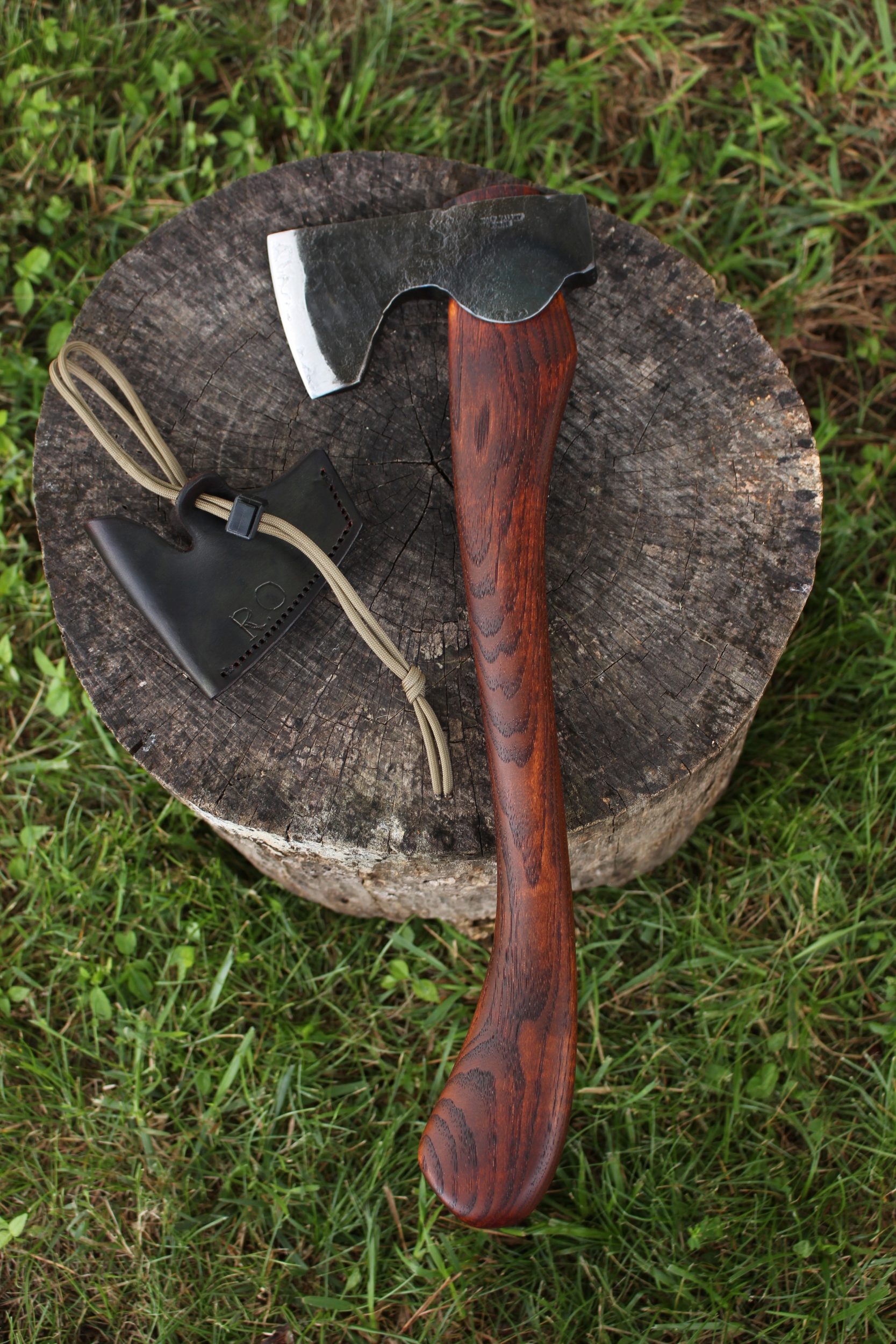 handmade, usa made, usa made axe, hatchet, chopping, wood chopping, outdoor, outdoorsman, survival, backwoodsman, hickory, axe made in amera, axes made in the usa, ike bullington, wolf valley forge, valley forge, pack axe, back packing, camping, trail axe, hunting axe, trappers axe, camp axe, bush axe, belt axe, pack axe, leather shoulder rig, chopping axe, leather axe carrier, shoulder sling for axe, Carpenter's Axe, New Wolf Valley Forge Axe Release, WVF