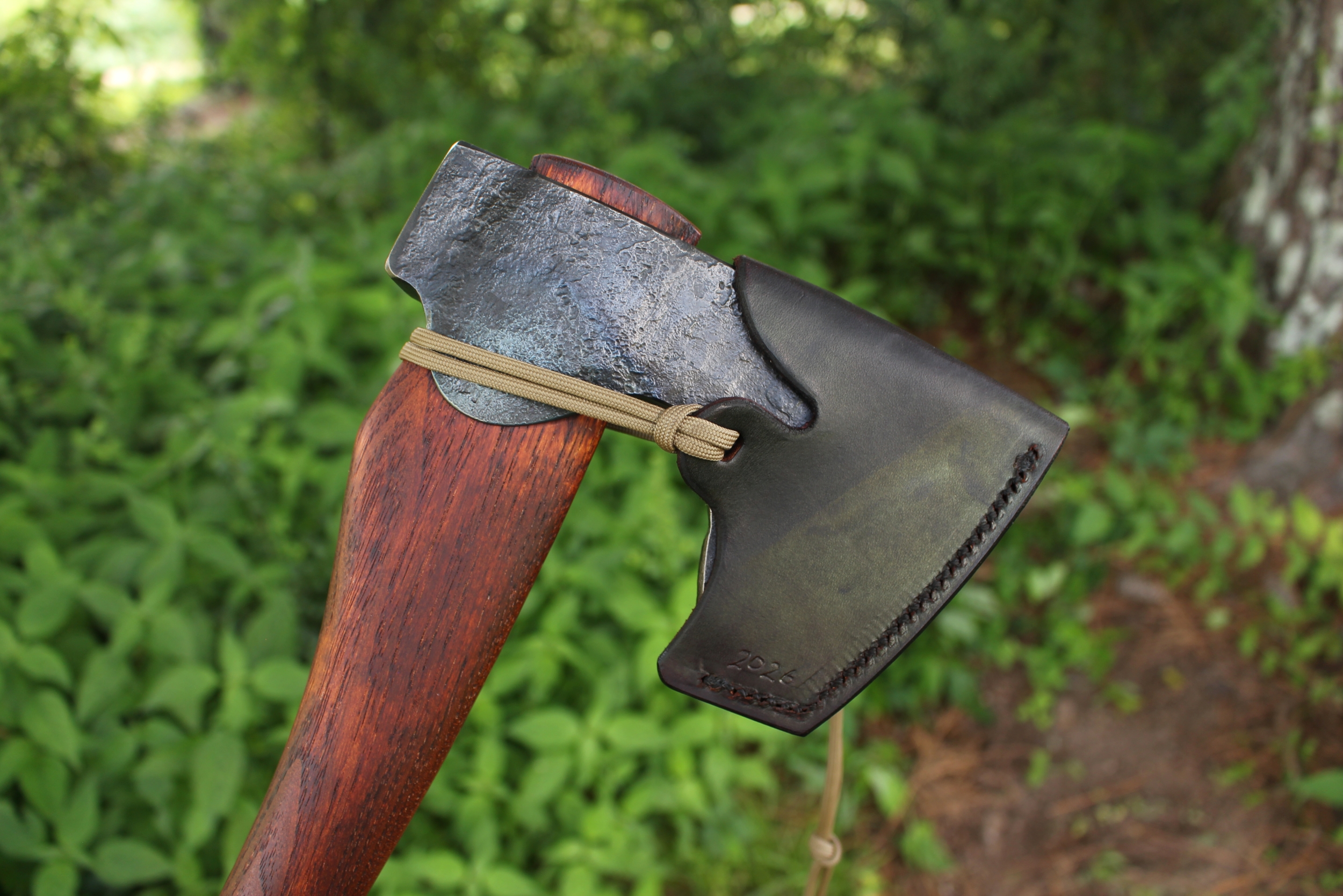 handmade, usa made, usa made axe, hatchet, chopping, wood chopping, outdoor, outdoorsman, survival, backwoodsman, hickory, axe made in amera, axes made in the usa, ike bullington, wolf valley forge, valley forge, pack axe, back packing, camping, trail axe, hunting axe, trappers axe, camp axe, bush axe, belt axe, pack axe, leather shoulder rig, chopping axe, leather axe carrier, shoulder sling for axe, Carpenter's Axe, New Wolf Valley Forge Axe Release, WVF
