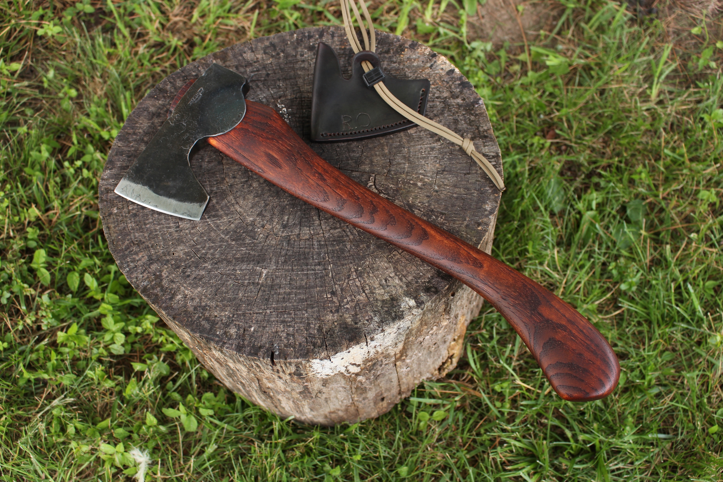 handmade, usa made, usa made axe, hatchet, chopping, wood chopping, outdoor, outdoorsman, survival, backwoodsman, hickory, axe made in amera, axes made in the usa, ike bullington, wolf valley forge, valley forge, pack axe, back packing, camping, trail axe, hunting axe, trappers axe, camp axe, bush axe, belt axe, pack axe, leather shoulder rig, chopping axe, leather axe carrier, shoulder sling for axe, Carpenter's Axe, New Wolf Valley Forge Axe Release, WVF