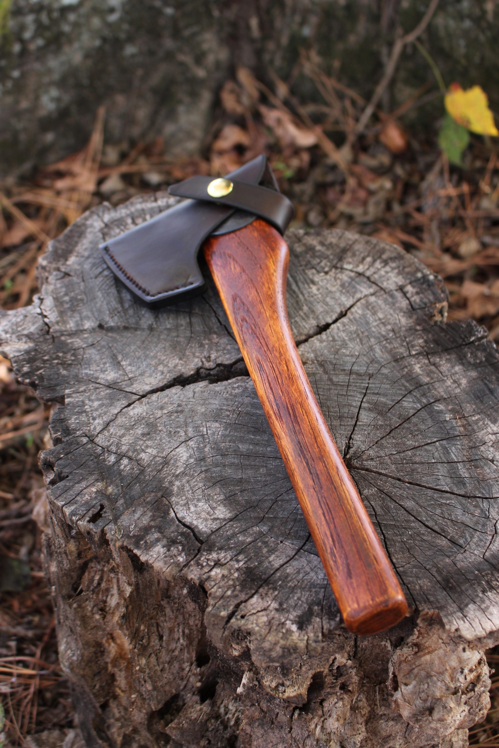 handmade, usa made, usa made axe, hatchet, chopping, wood chopping, outdoor, outdoorsman, survival, backwoodsman, hickory, axe made in amera, axes made in the usa, ike bullington, wolf valley forge, valley forge, pack axe, back packing, camping, trail axe, hunting axe, trappers axe, camp axe, bush axe, belt axe, pack axe, leather shoulder rig, chopping axe, leather axe carrier, shoulder sling for axe, Carpenter's Axe, New Wolf Valley Forge Axe Release, WVF