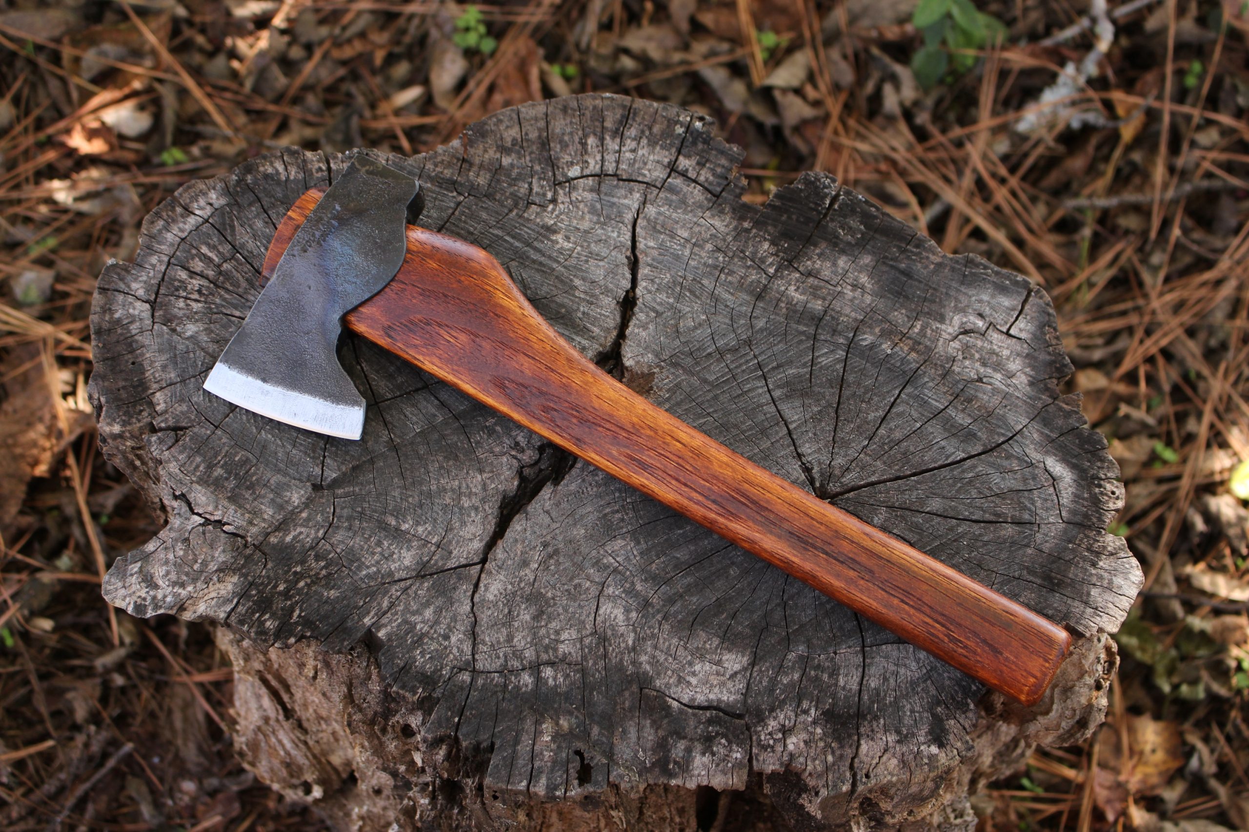 handmade, usa made, usa made axe, hatchet, chopping, wood chopping, outdoor, outdoorsman, survival, backwoodsman, hickory, axe made in amera, axes made in the usa, ike bullington, wolf valley forge, valley forge, pack axe, back packing, camping, trail axe, hunting axe, trappers axe, camp axe, bush axe, belt axe, pack axe, leather shoulder rig, chopping axe, leather axe carrier, shoulder sling for axe, Carpenter's Axe, New Wolf Valley Forge Axe Release, WVF