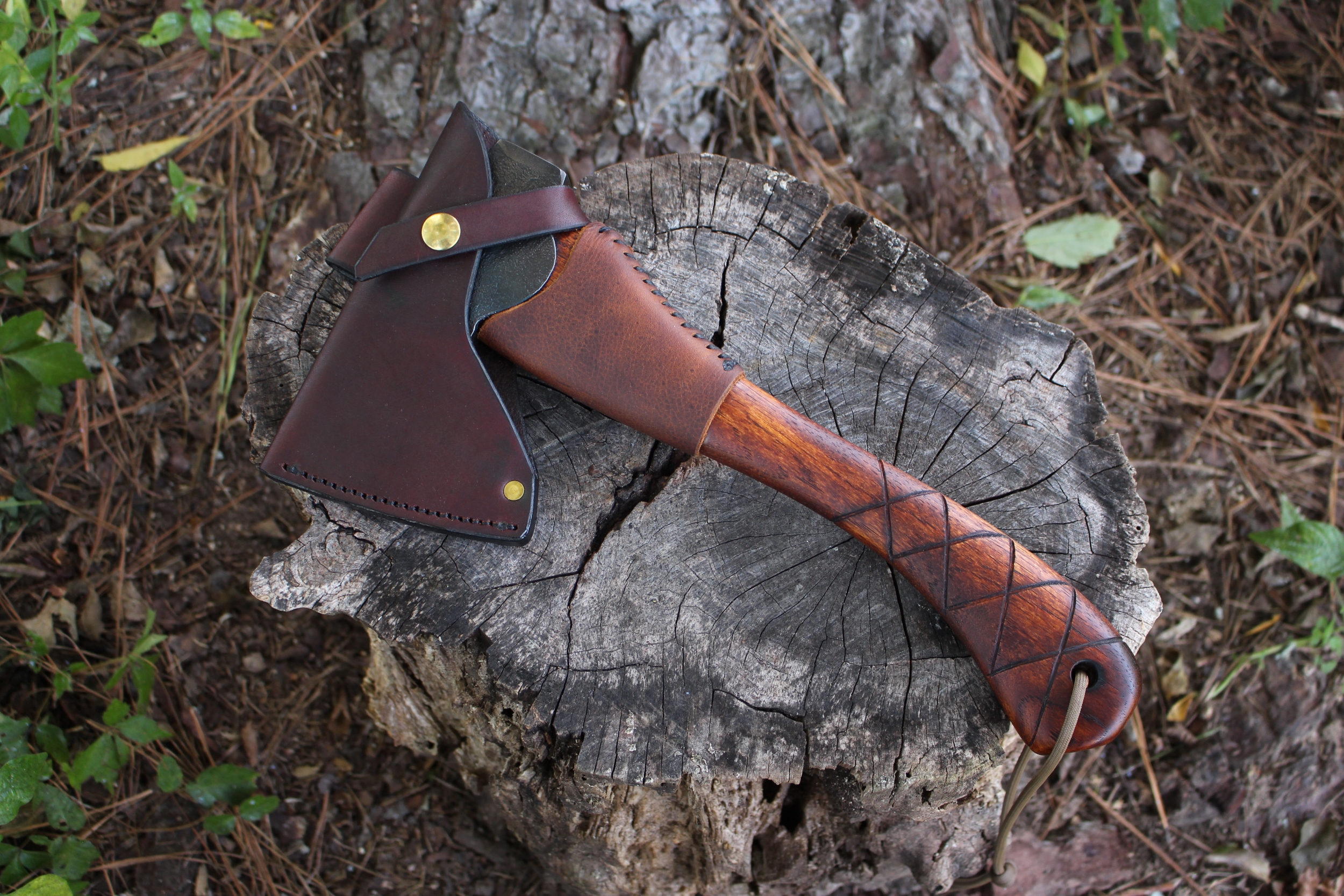 handmade, usa made, usa made axe, hatchet, chopping, wood chopping, outdoor, outdoorsman, survival, backwoodsman, hickory, axe made in amera, axes made in the usa, ike bullington, wolf valley forge, valley forge, pack axe, back packing, camping, trail axe, hunting axe, trappers axe, camp axe, bush axe, belt axe, pack axe, leather shoulder rig, chopping axe, leather axe carrier, shoulder sling for axe, Carpenter's Axe, New Wolf Valley Forge Axe Release, WVF