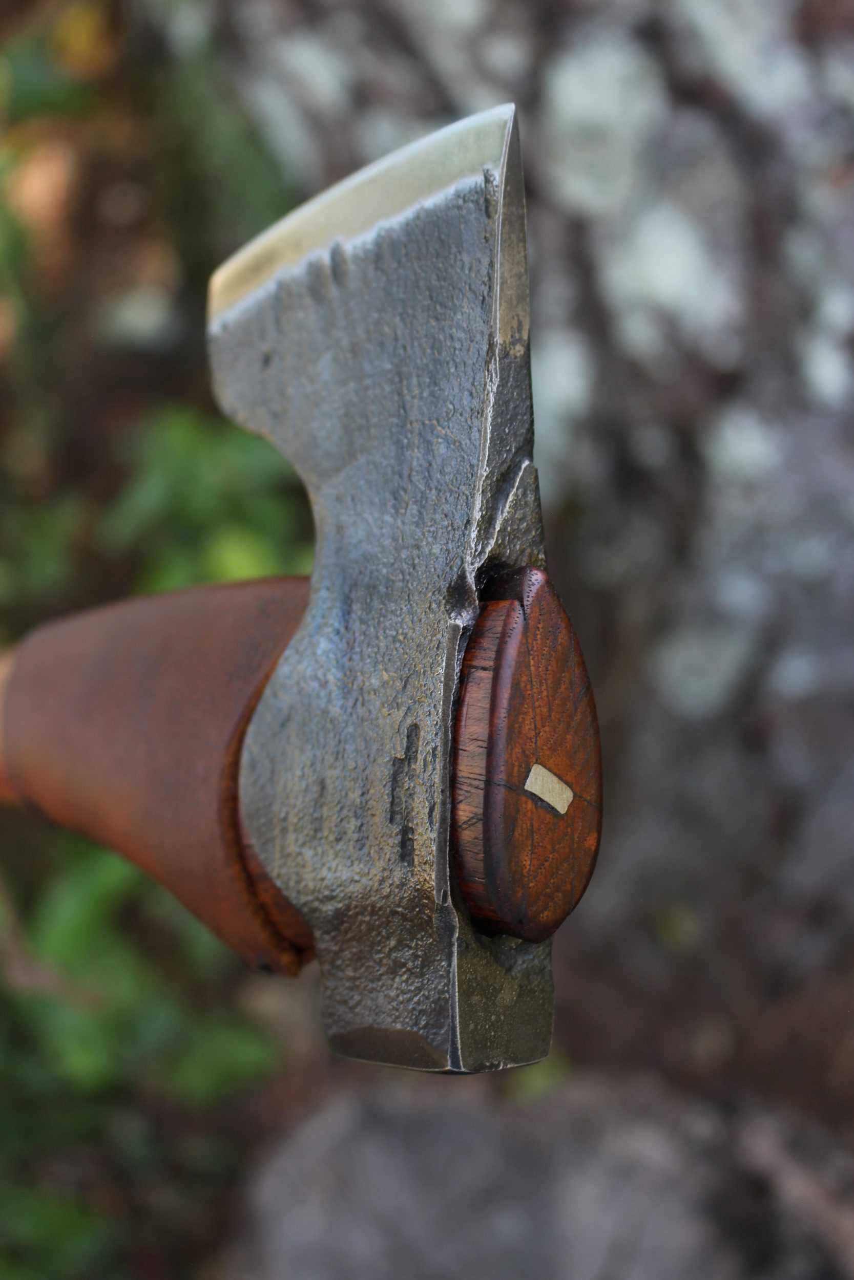 handmade, usa made, usa made axe, hatchet, chopping, wood chopping, outdoor, outdoorsman, survival, backwoodsman, hickory, axe made in amera, axes made in the usa, ike bullington, wolf valley forge, valley forge, pack axe, back packing, camping, trail axe, hunting axe, trappers axe, camp axe, bush axe, belt axe, pack axe, leather shoulder rig, chopping axe, leather axe carrier, shoulder sling for axe, Carpenter's Axe, New Wolf Valley Forge Axe Release, WVF