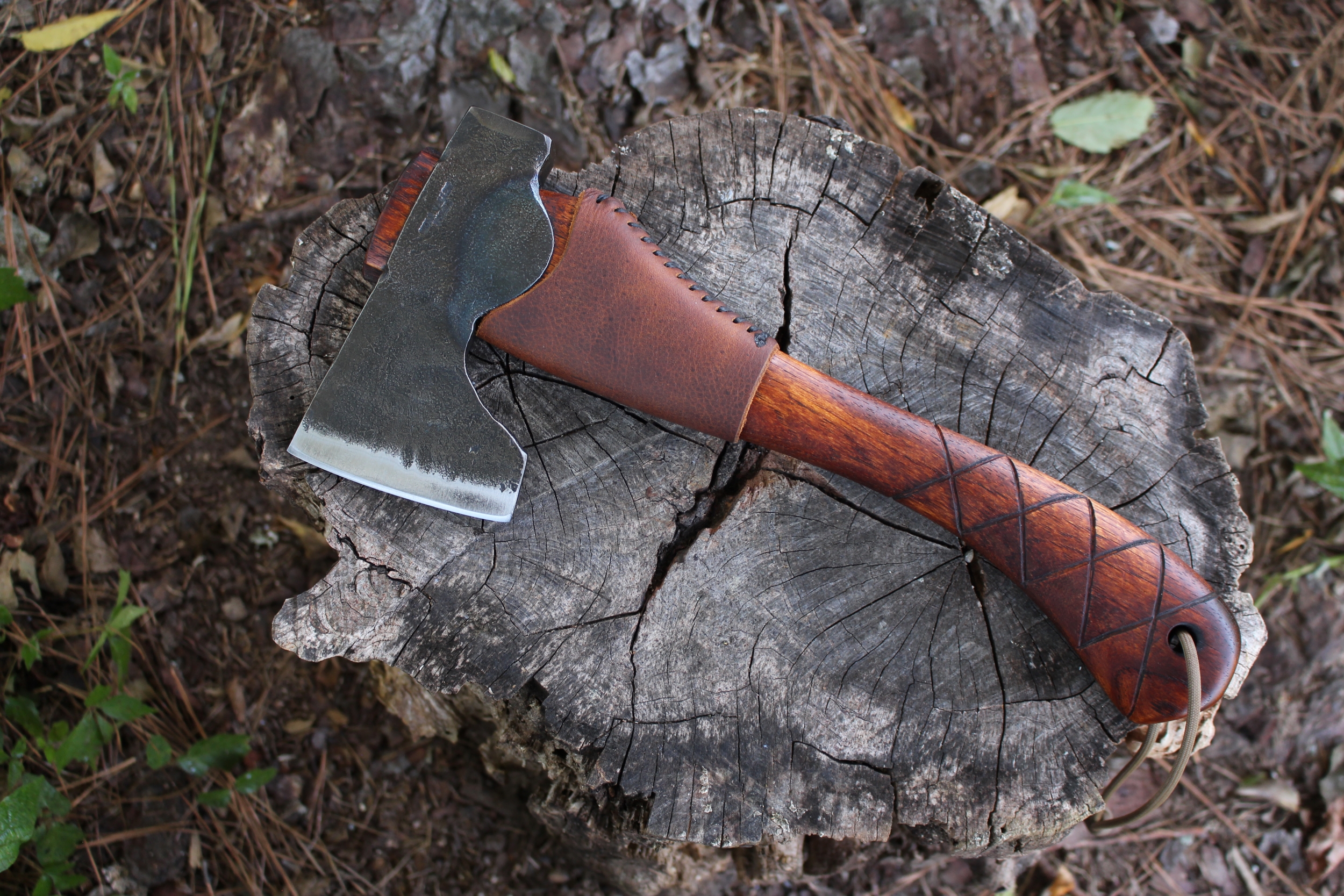 handmade, usa made, usa made axe, hatchet, chopping, wood chopping, outdoor, outdoorsman, survival, backwoodsman, hickory, axe made in amera, axes made in the usa, ike bullington, wolf valley forge, valley forge, pack axe, back packing, camping, trail axe, hunting axe, trappers axe, camp axe, bush axe, belt axe, pack axe, leather shoulder rig, chopping axe, leather axe carrier, shoulder sling for axe, Carpenter's Axe, New Wolf Valley Forge Axe Release, WVF