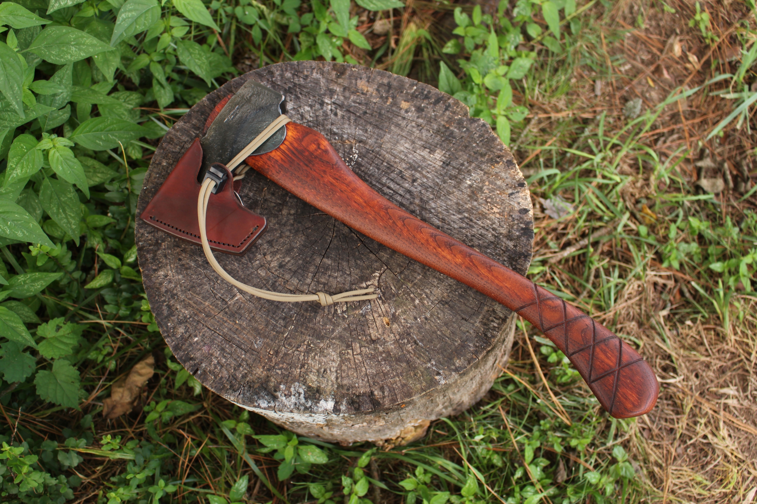 handmade, usa made, usa made axe, hatchet, chopping, wood chopping, outdoor, outdoorsman, survival, backwoodsman, hickory, axe made in america, axes made in the usa, ike bullington, wolf valley forge, valley forge, pack axe, back packing, camping, trail axe, hunting axe, trappers axe, camp axe, bush axe, belt axe, pack axe, leather shoulder rig, chopping axe, leather axe carrier, shoulder sling for axe, carpenter's axe, Wolf Valley Forge, Wolf Valley Forge axe release, Axe Wax, haversack, go back, man purse, man bag, canvas bag, reenactor, reenacting