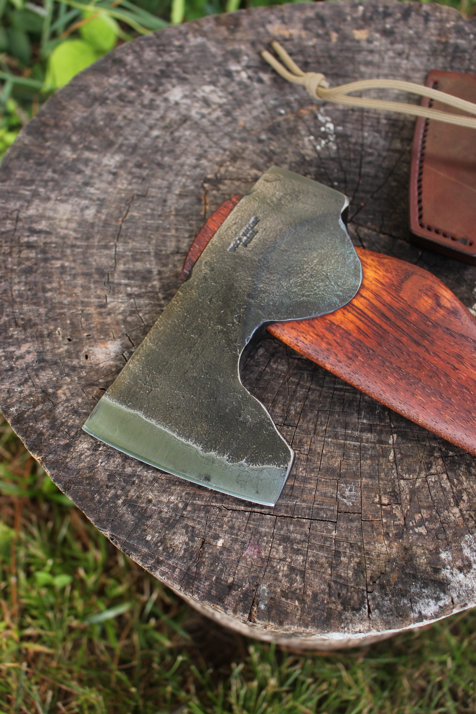 handmade, usa made, usa made axe, hatchet, chopping, wood chopping, outdoor, outdoorsman, survival, backwoodsman, hickory, axe made in america, axes made in the usa, ike bullington, wolf valley forge, valley forge, pack axe, back packing, camping, trail axe, hunting axe, trappers axe, camp axe, bush axe, belt axe, pack axe, leather shoulder rig, chopping axe, leather axe carrier, shoulder sling for axe, carpenter's axe, Wolf Valley Forge, Wolf Valley Forge axe release, Axe Wax, haversack, go back, man purse, man bag, canvas bag, reenactor, reenacting