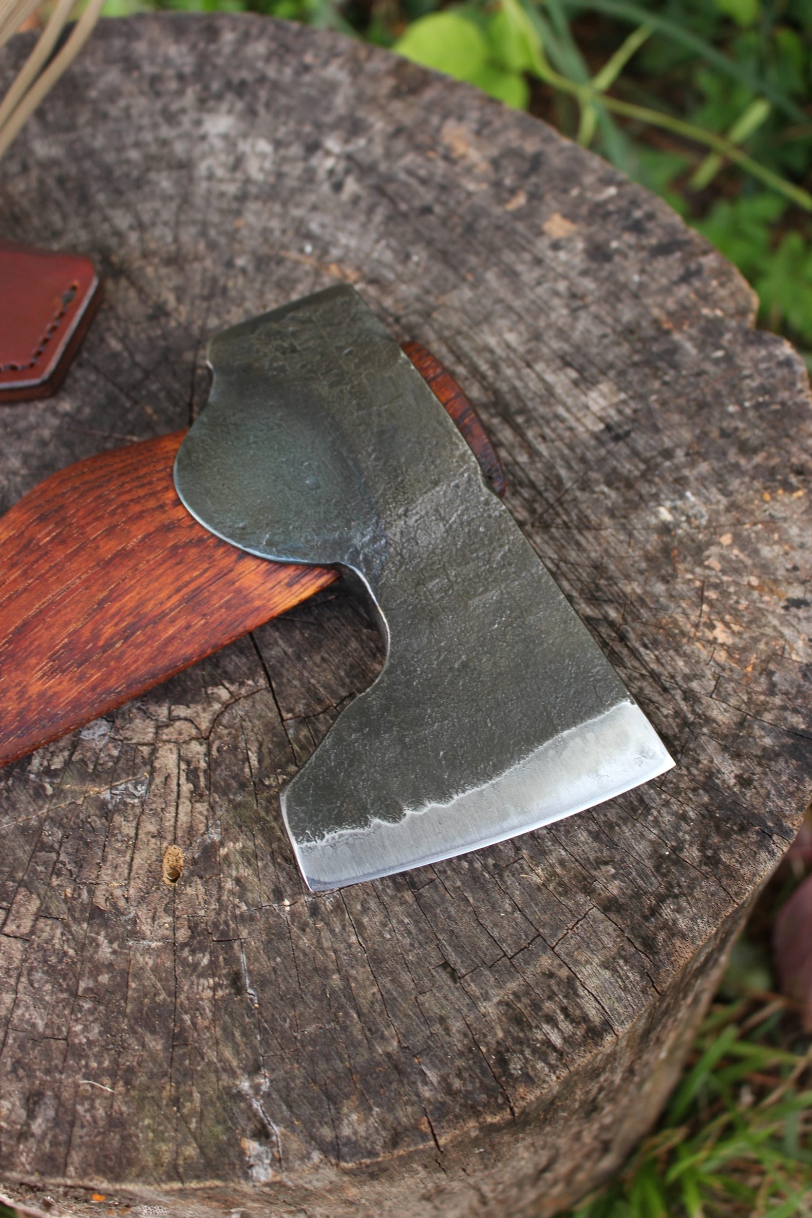 handmade, usa made, usa made axe, hatchet, chopping, wood chopping, outdoor, outdoorsman, survival, backwoodsman, hickory, axe made in america, axes made in the usa, ike bullington, wolf valley forge, valley forge, pack axe, back packing, camping, trail axe, hunting axe, trappers axe, camp axe, bush axe, belt axe, pack axe, leather shoulder rig, chopping axe, leather axe carrier, shoulder sling for axe, carpenter's axe, Wolf Valley Forge, Wolf Valley Forge axe release, Axe Wax, haversack, go back, man purse, man bag, canvas bag, reenactor, reenacting