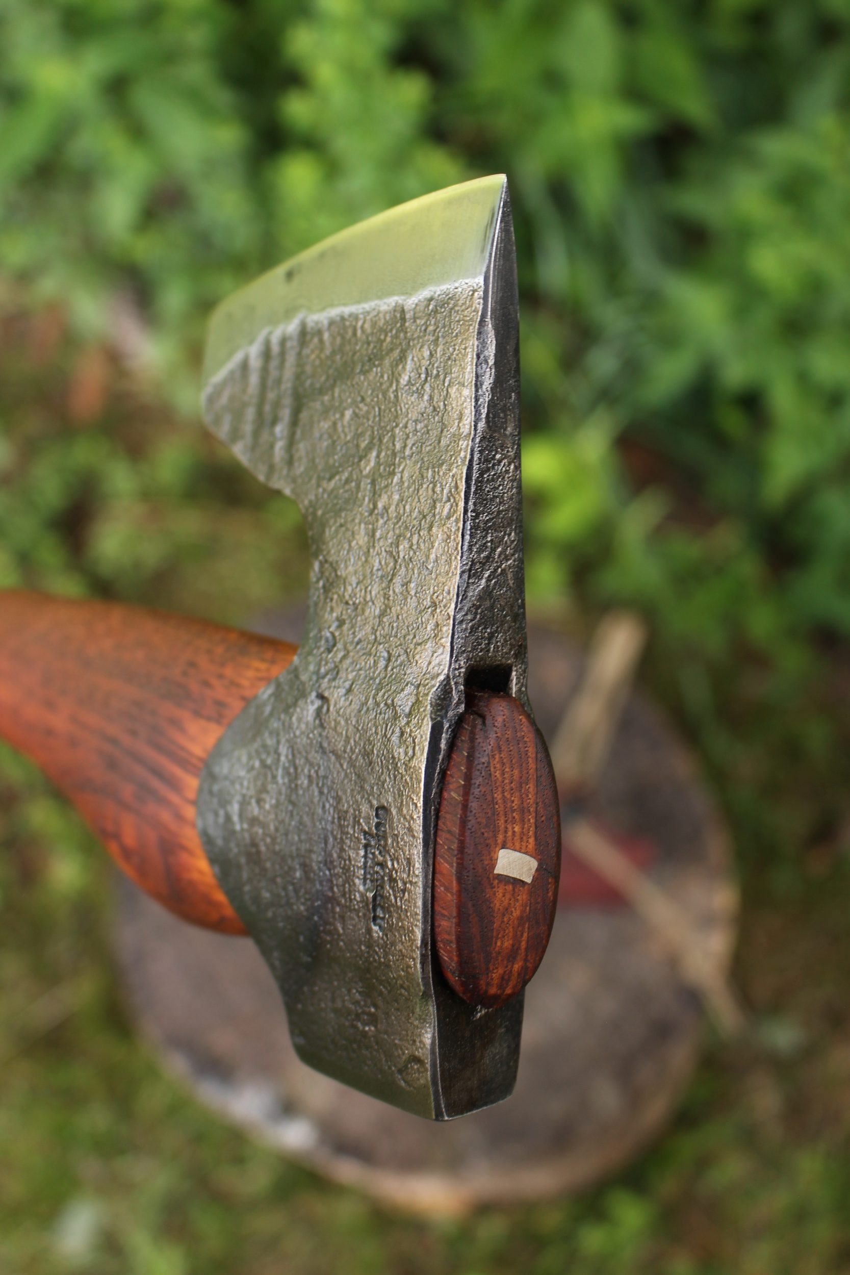 handmade, usa made, usa made axe, hatchet, chopping, wood chopping, outdoor, outdoorsman, survival, backwoodsman, hickory, axe made in america, axes made in the usa, ike bullington, wolf valley forge, valley forge, pack axe, back packing, camping, trail axe, hunting axe, trappers axe, camp axe, bush axe, belt axe, pack axe, leather shoulder rig, chopping axe, leather axe carrier, shoulder sling for axe, carpenter's axe, Wolf Valley Forge, Wolf Valley Forge axe release, Axe Wax, haversack, go back, man purse, man bag, canvas bag, reenactor, reenacting