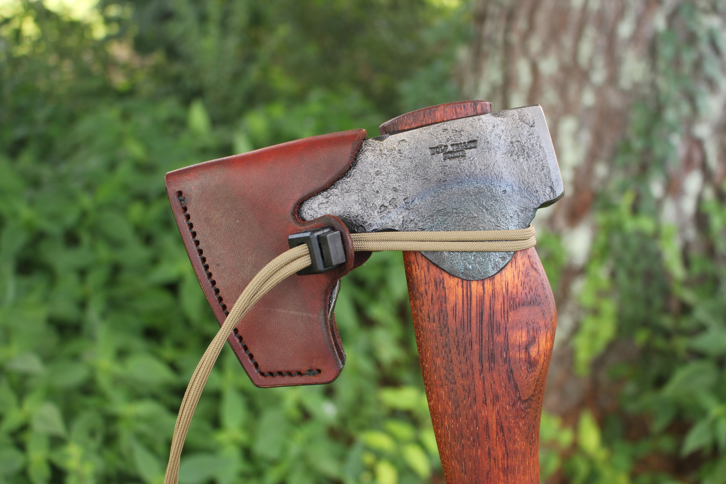 handmade, usa made, usa made axe, hatchet, chopping, wood chopping, outdoor, outdoorsman, survival, backwoodsman, hickory, axe made in america, axes made in the usa, ike bullington, wolf valley forge, valley forge, pack axe, back packing, camping, trail axe, hunting axe, trappers axe, camp axe, bush axe, belt axe, pack axe, leather shoulder rig, chopping axe, leather axe carrier, shoulder sling for axe, carpenter's axe, Wolf Valley Forge, Wolf Valley Forge axe release, Axe Wax, haversack, go back, man purse, man bag, canvas bag, reenactor, reenacting