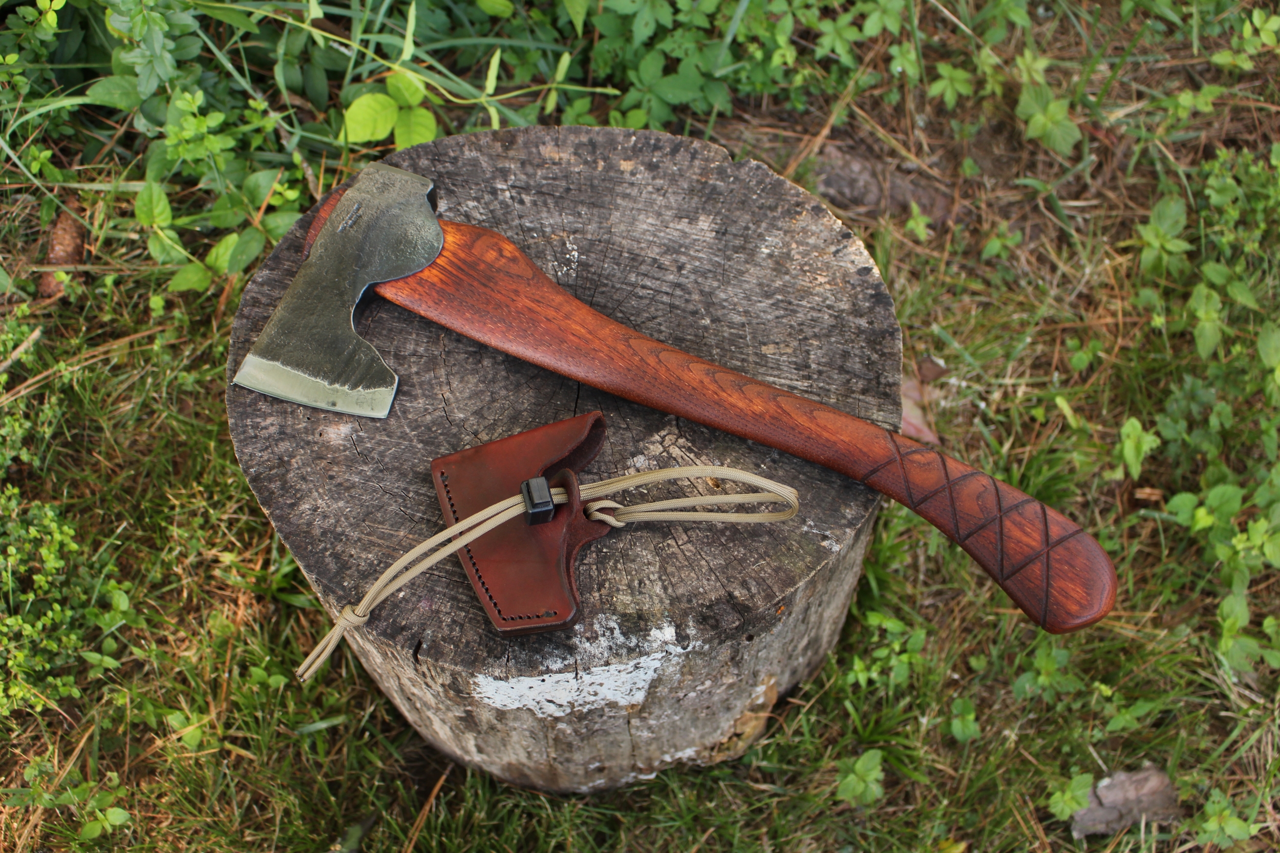 handmade, usa made, usa made axe, hatchet, chopping, wood chopping, outdoor, outdoorsman, survival, backwoodsman, hickory, axe made in america, axes made in the usa, ike bullington, wolf valley forge, valley forge, pack axe, back packing, camping, trail axe, hunting axe, trappers axe, camp axe, bush axe, belt axe, pack axe, leather shoulder rig, chopping axe, leather axe carrier, shoulder sling for axe, carpenter's axe, Wolf Valley Forge, Wolf Valley Forge axe release, Axe Wax, haversack, go back, man purse, man bag, canvas bag, reenactor, reenacting