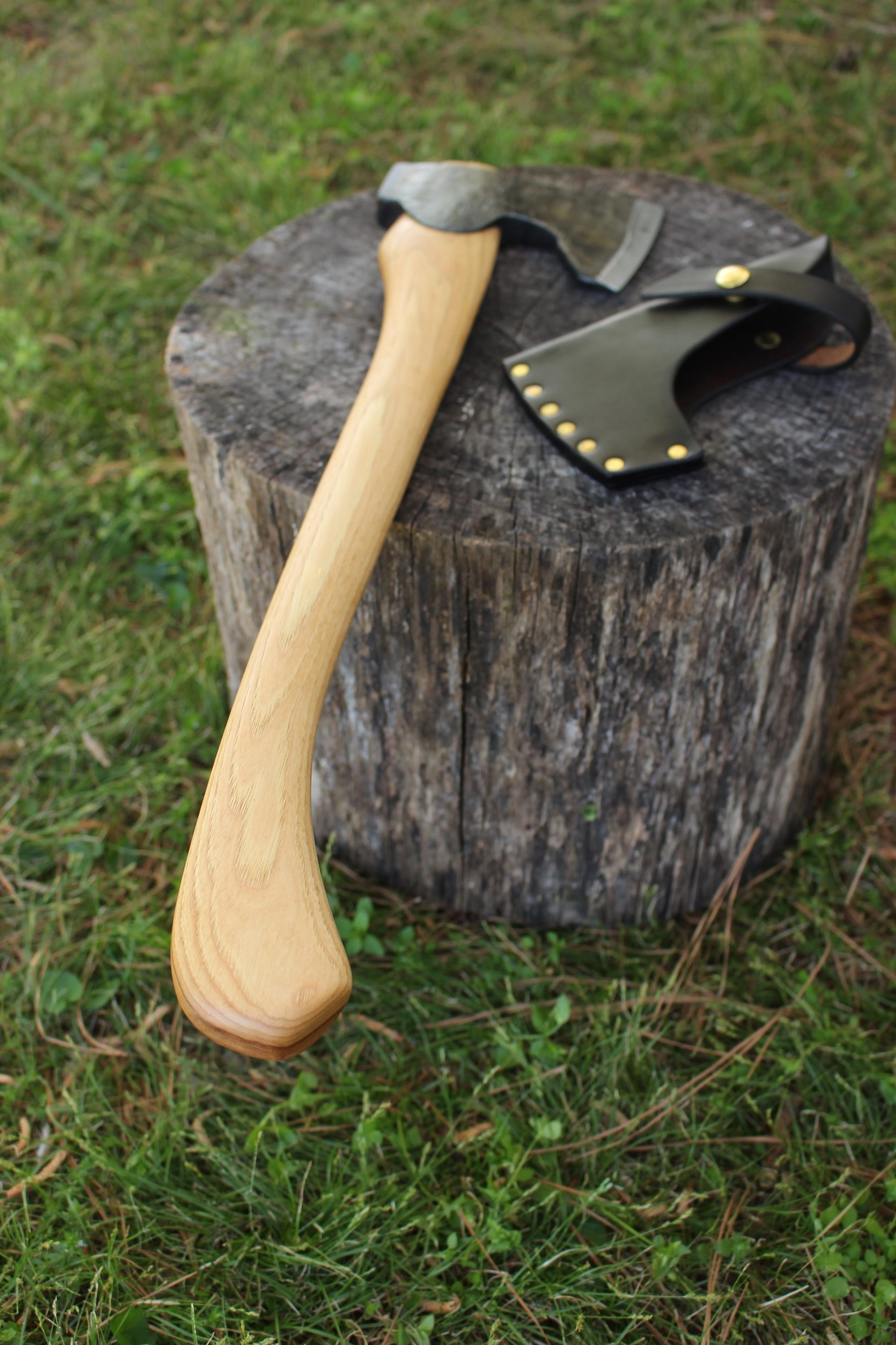 handmade, usa made, usa made axe, hatchet, chopping, wood chopping, outdoor, outdoorsman, survival, backwoodsman, hickory, axe made in america, axes made in the usa, ike bullington, wolf valley forge, valley forge, pack axe, back packing, camping, trail axe, hunting axe, trappers axe, camp axe, bush axe, belt axe, pack axe, leather shoulder rig, chopping axe, leather axe carrier, shoulder sling for axe, carpenter's axe, Wolf Valley Forge, Wolf Valley Forge axe release, Axe Wax, haversack, go back, man purse, man bag, canvas bag, reenactor, reenacting