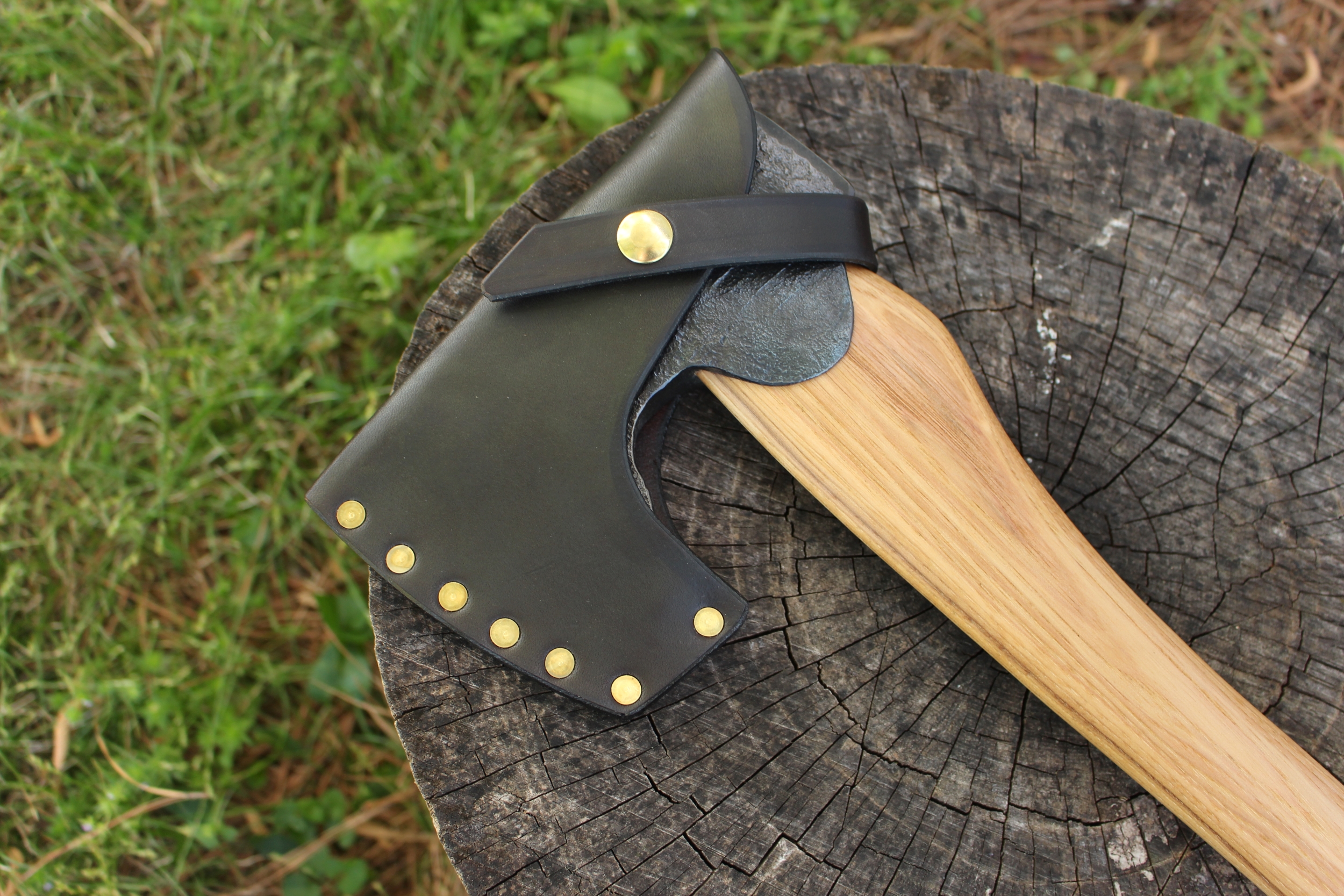 handmade, usa made, usa made axe, hatchet, chopping, wood chopping, outdoor, outdoorsman, survival, backwoodsman, hickory, axe made in america, axes made in the usa, ike bullington, wolf valley forge, valley forge, pack axe, back packing, camping, trail axe, hunting axe, trappers axe, camp axe, bush axe, belt axe, pack axe, leather shoulder rig, chopping axe, leather axe carrier, shoulder sling for axe, carpenter's axe, Wolf Valley Forge, Wolf Valley Forge axe release, Axe Wax, haversack, go back, man purse, man bag, canvas bag, reenactor, reenacting